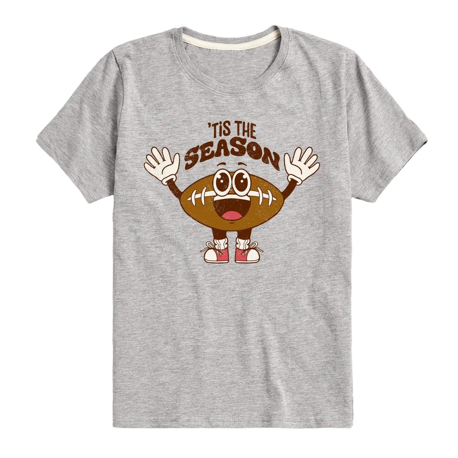 Instant Message - Tis The Season Football - Toddler & Youth Short Sleeve Graphic T-Shirt - Image 2