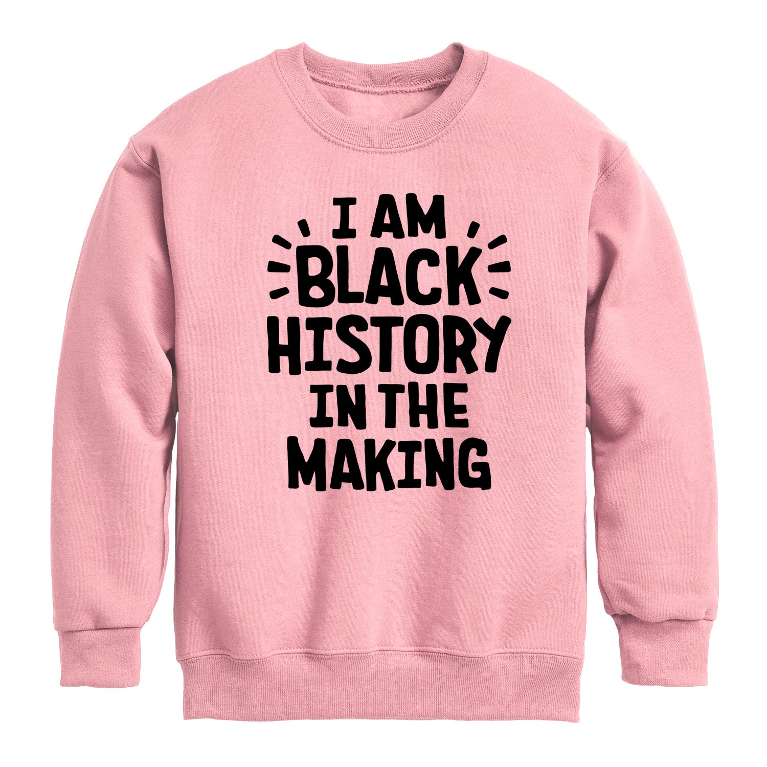 Instant Message - Black Histroy In The Making - Toddler & Youth Crewneck Fleece Sweatshirt - Image 2