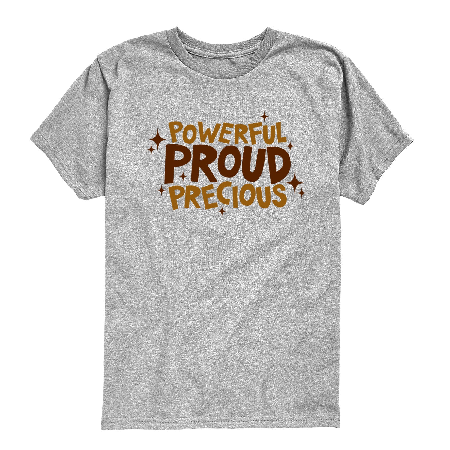 Instant Message - Powerful Proud Precious - Youth Boys Short Sleeve Graphic T-Shirt