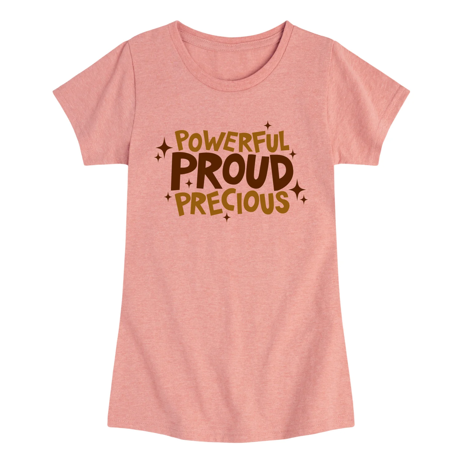 Instant Message - Powerful Proud Precious - Youth Girls Fitted Short Sleeve T-Shirt - Image 2