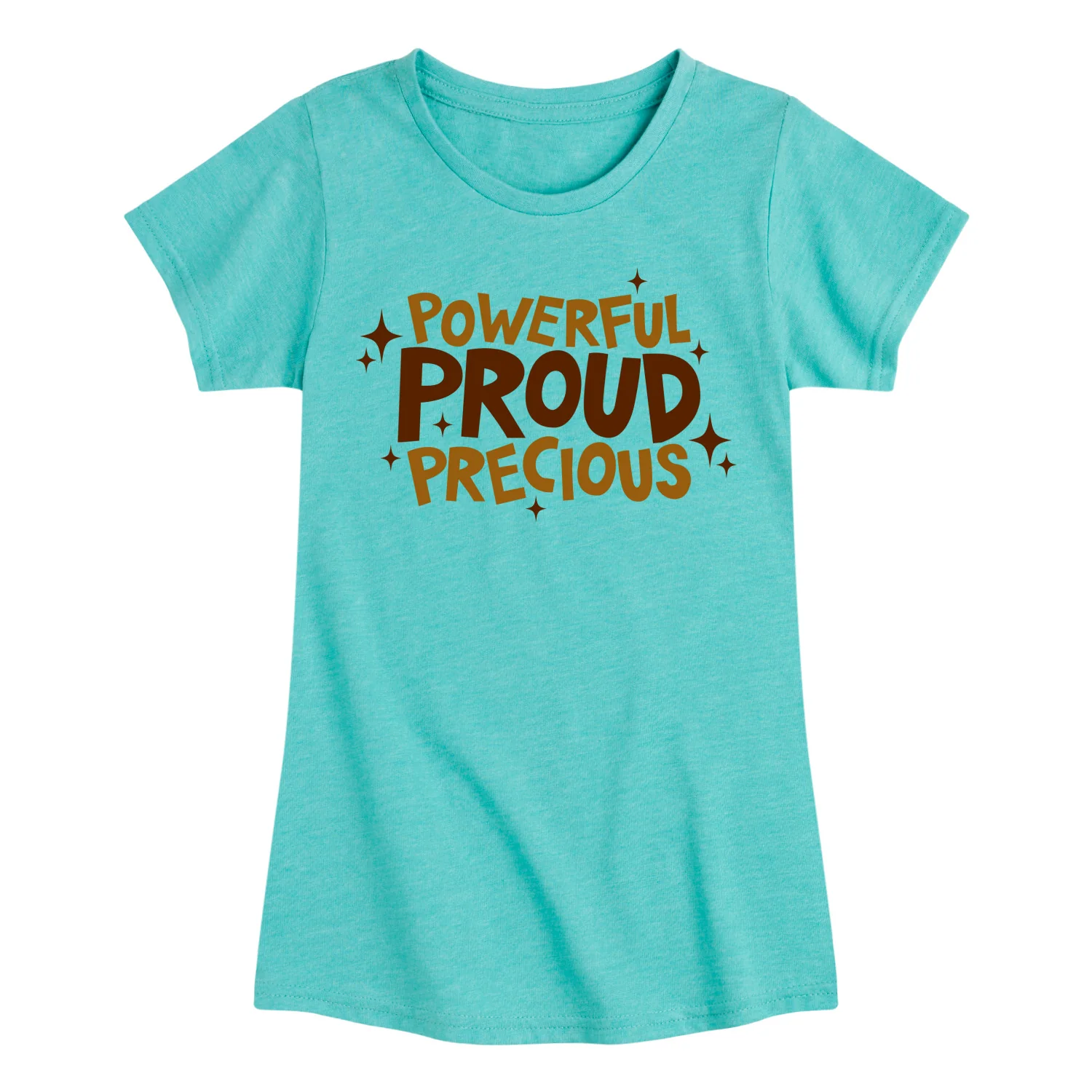 Instant Message - Powerful Proud Precious - Youth Girls Fitted Short Sleeve T-Shirt - Image 3