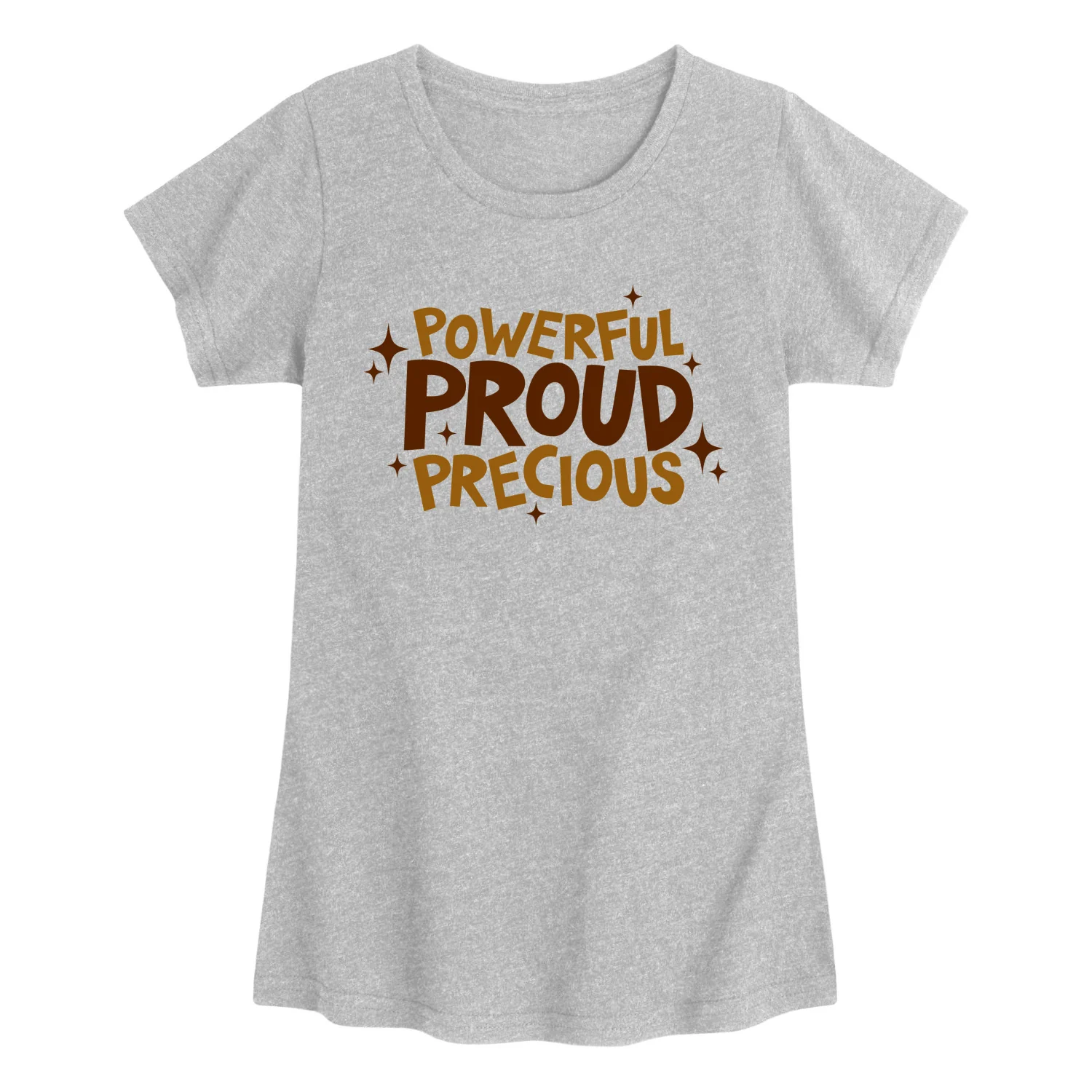 Instant Message - Powerful Proud Precious - Youth Girls Fitted Short Sleeve T-Shirt - Image 4