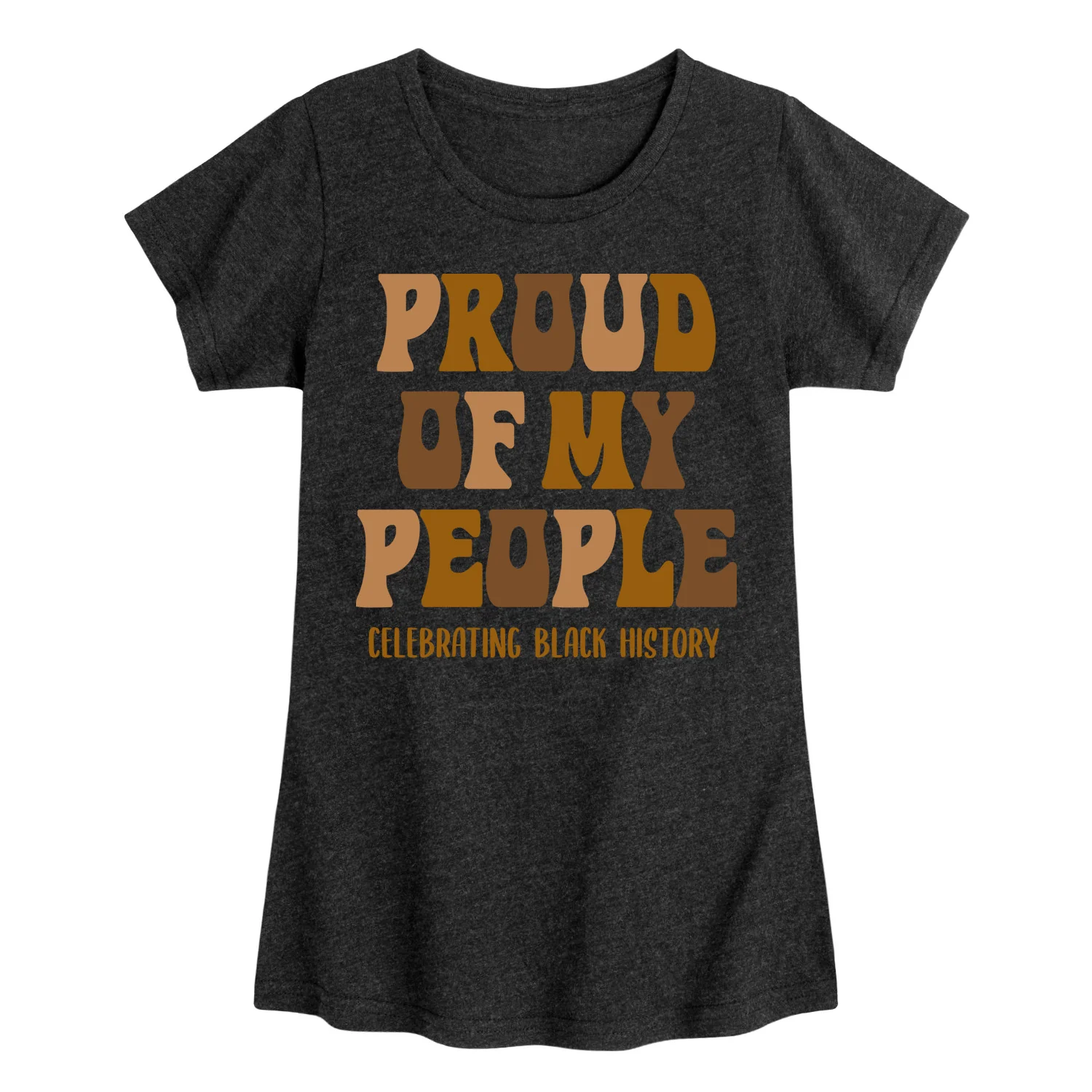 Instant Message - Proud of my People - Youth Girls Fitted Short Sleeve T-Shirt - Image 2