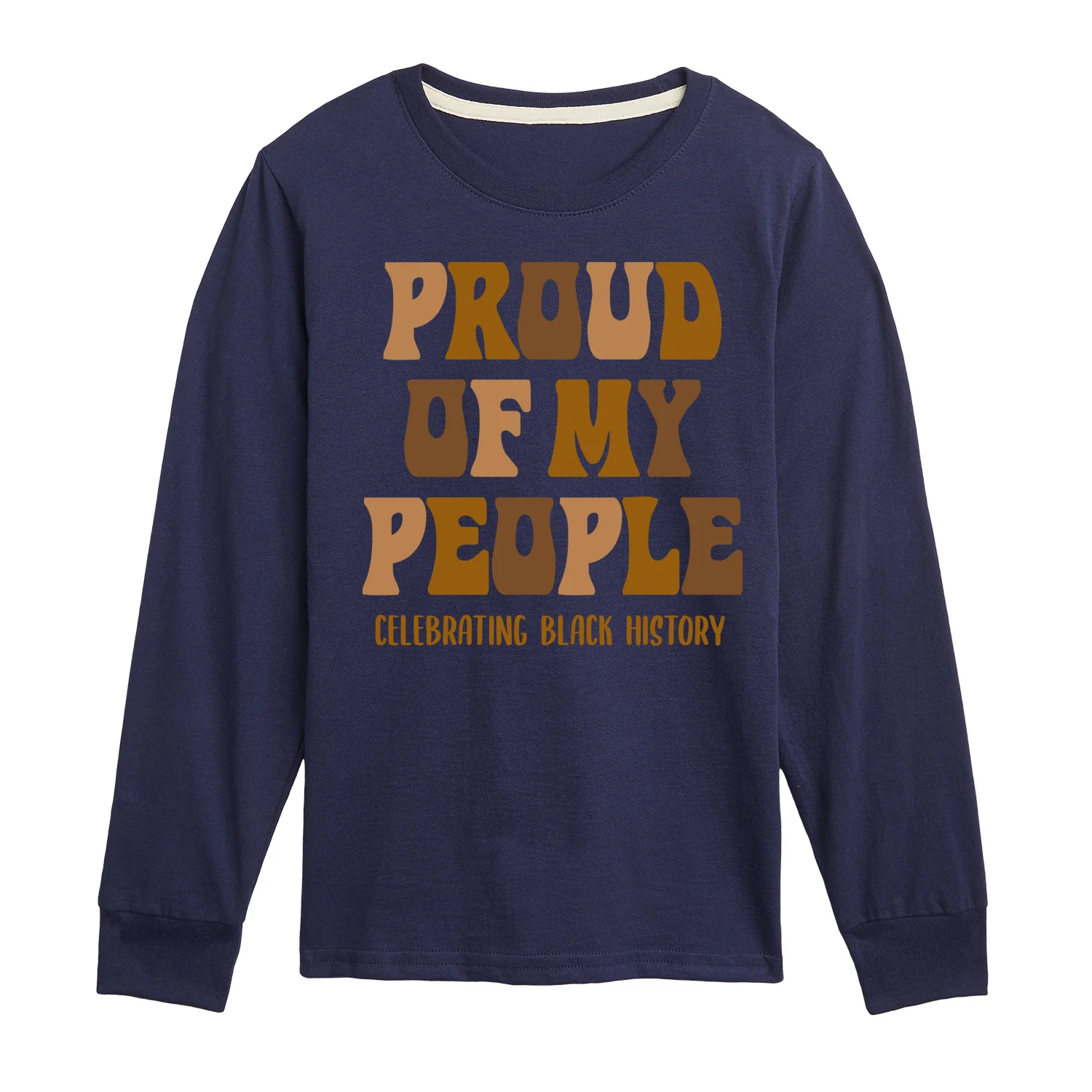 Instant Message - Proud of my People - Youth Boys Long Sleeve Graphic T-Shirt