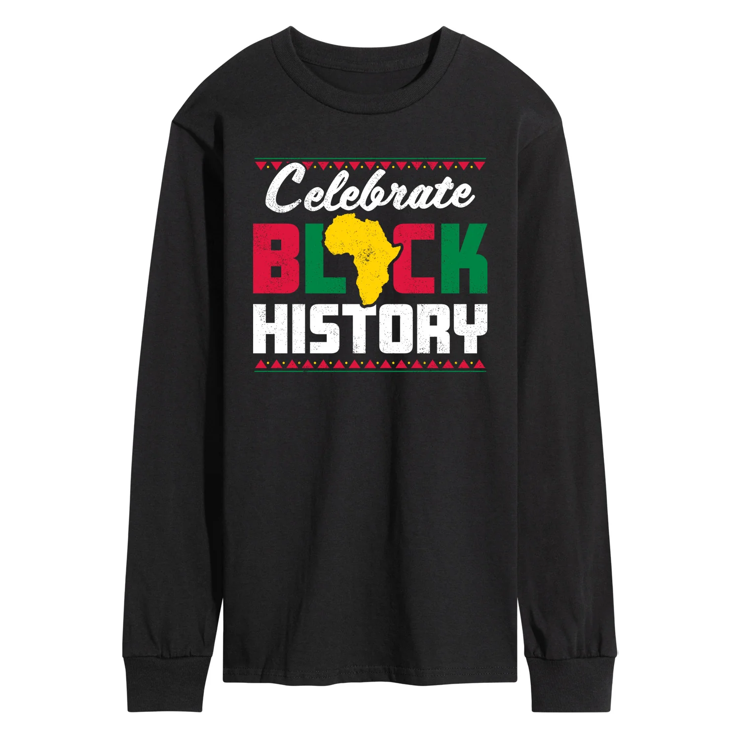 Instant Message - Celebrate Black History Month - Men's Long Sleeve Graphic T-Shirt
