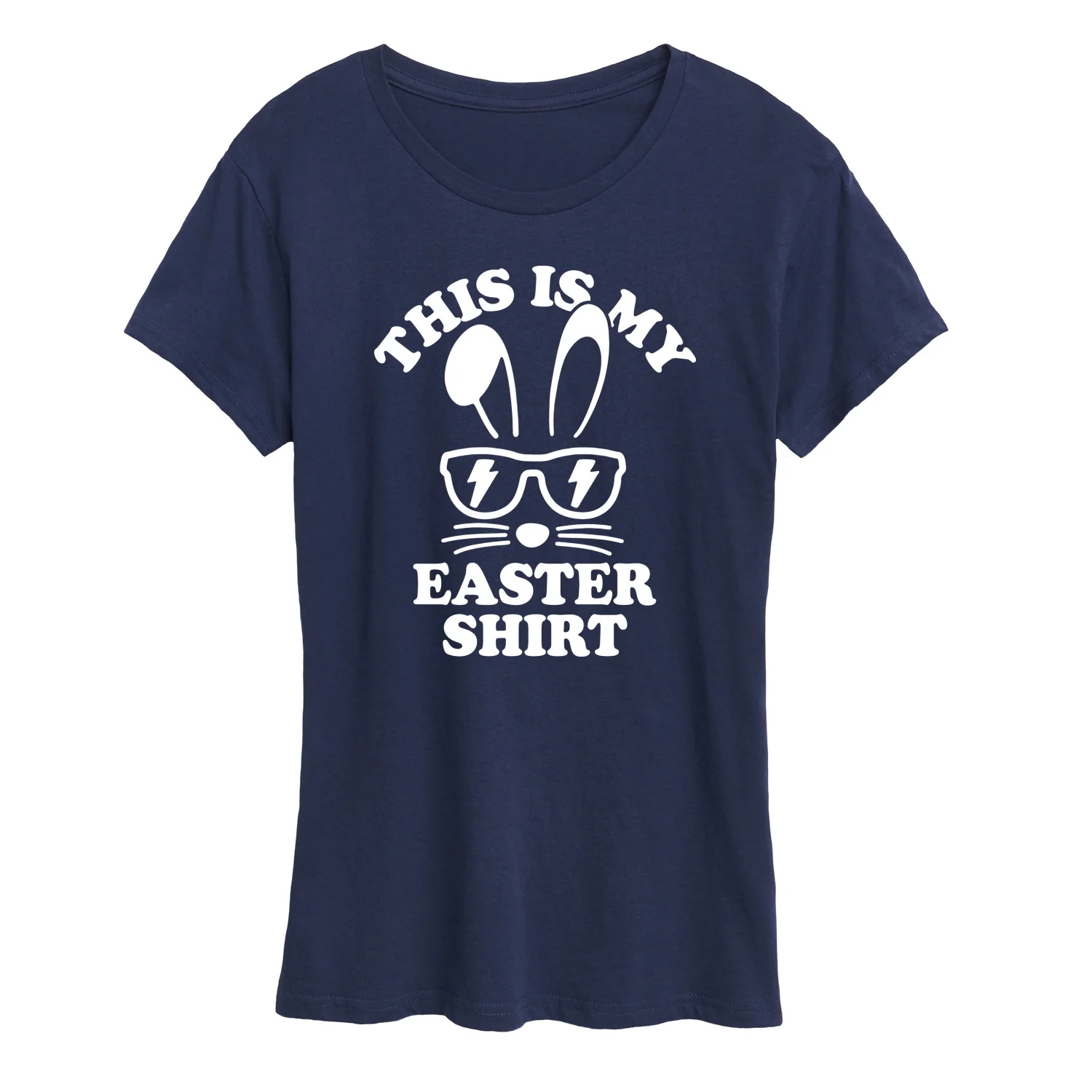 Instant Message Cute Easter Bunny Women's Short Sleeve Graphic Tee, Sizes SM-4XPL - Image 2