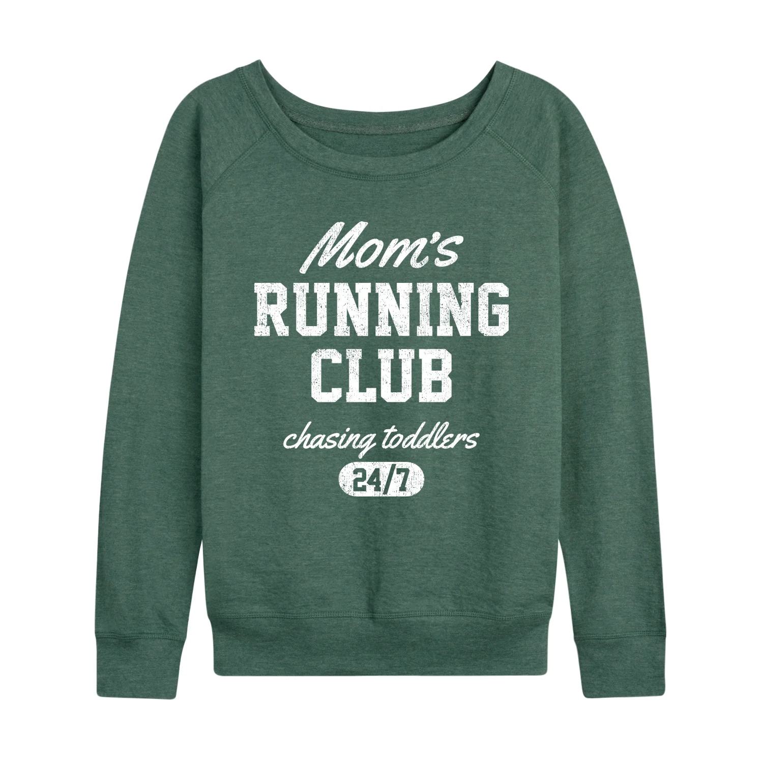 Instant Message - Mom's Running Club - Women's French Terry Long Sleeve Pullover - Image 4