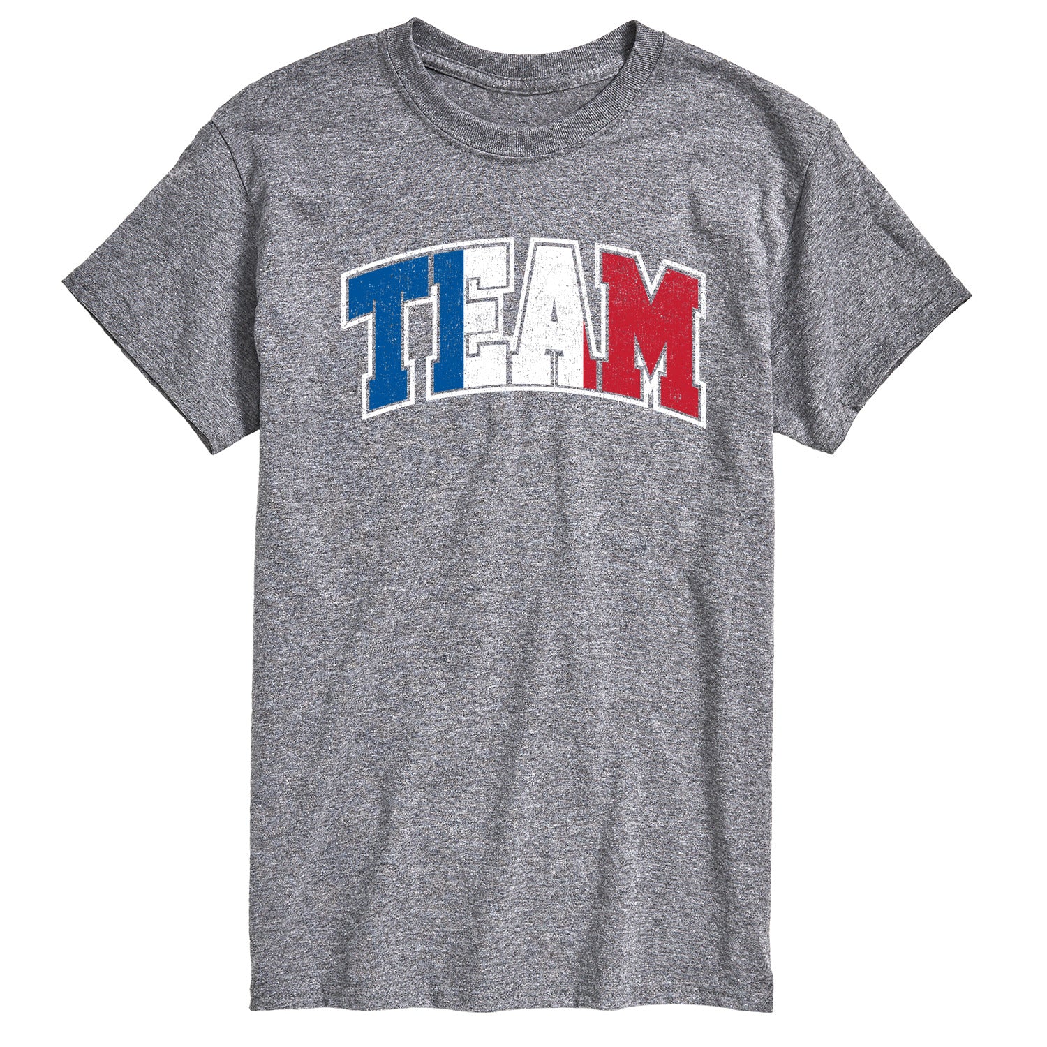 Instant Message - Team France - French Flag - Men's Short Sleeve Graphic T-Shirt - Image 2