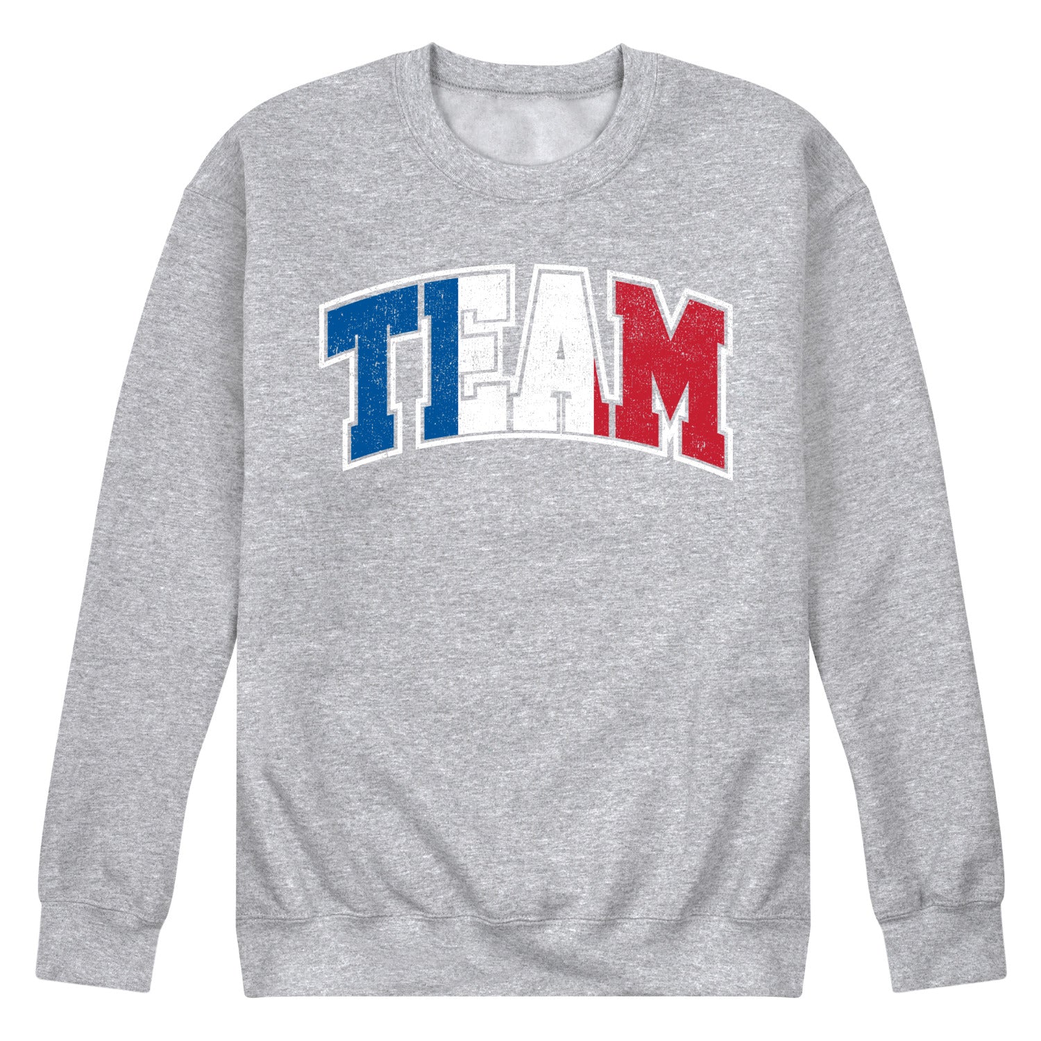 Instant Message - Team France - Men's Crew Neck Fleece Pullover - Image 2