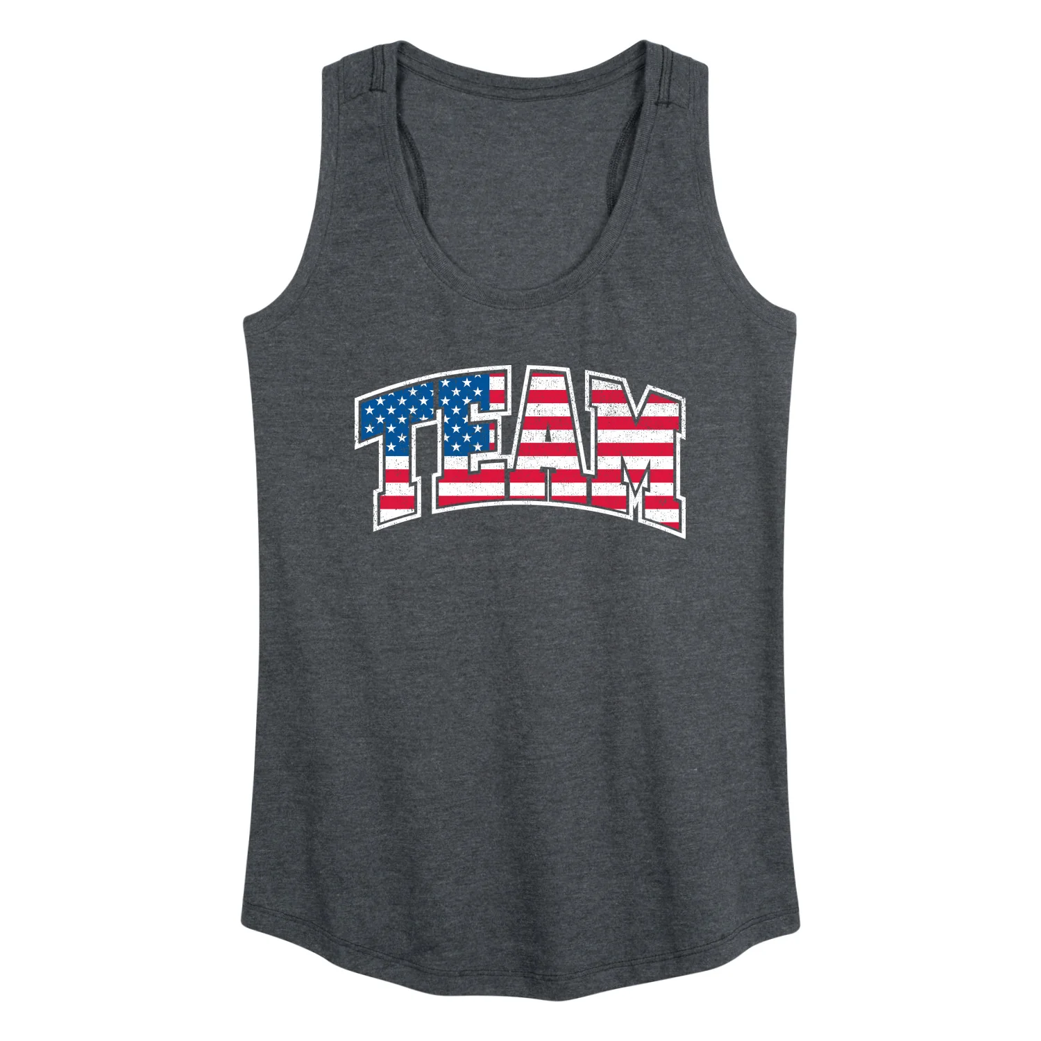 Instant Message - American Flag Team - Women's Racerback Tank Top - Image 2