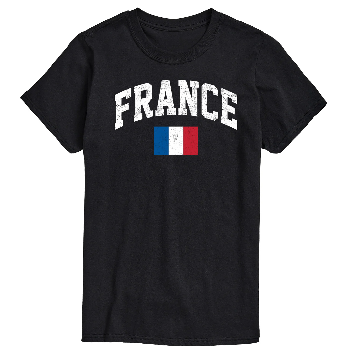 Instant Message - France Flag - Men's Short Sleeve Graphic T-Shirt - Image 2