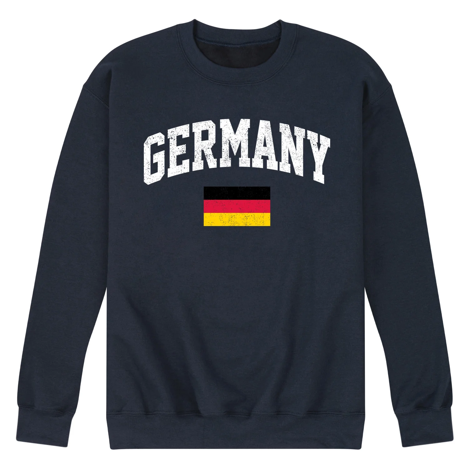 Instant Message - Germany Flag - Men's Crew Neck Fleece Pullover