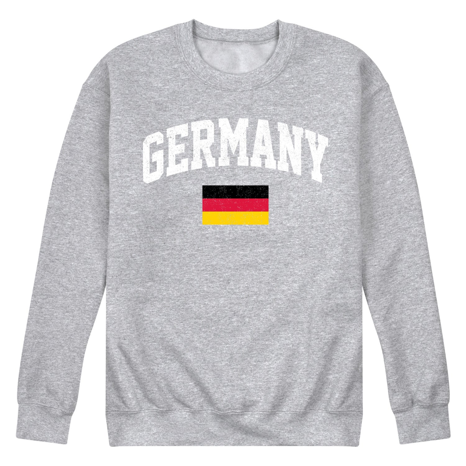 Instant Message - Germany Flag - Men's Crew Neck Fleece Pullover - Image 2