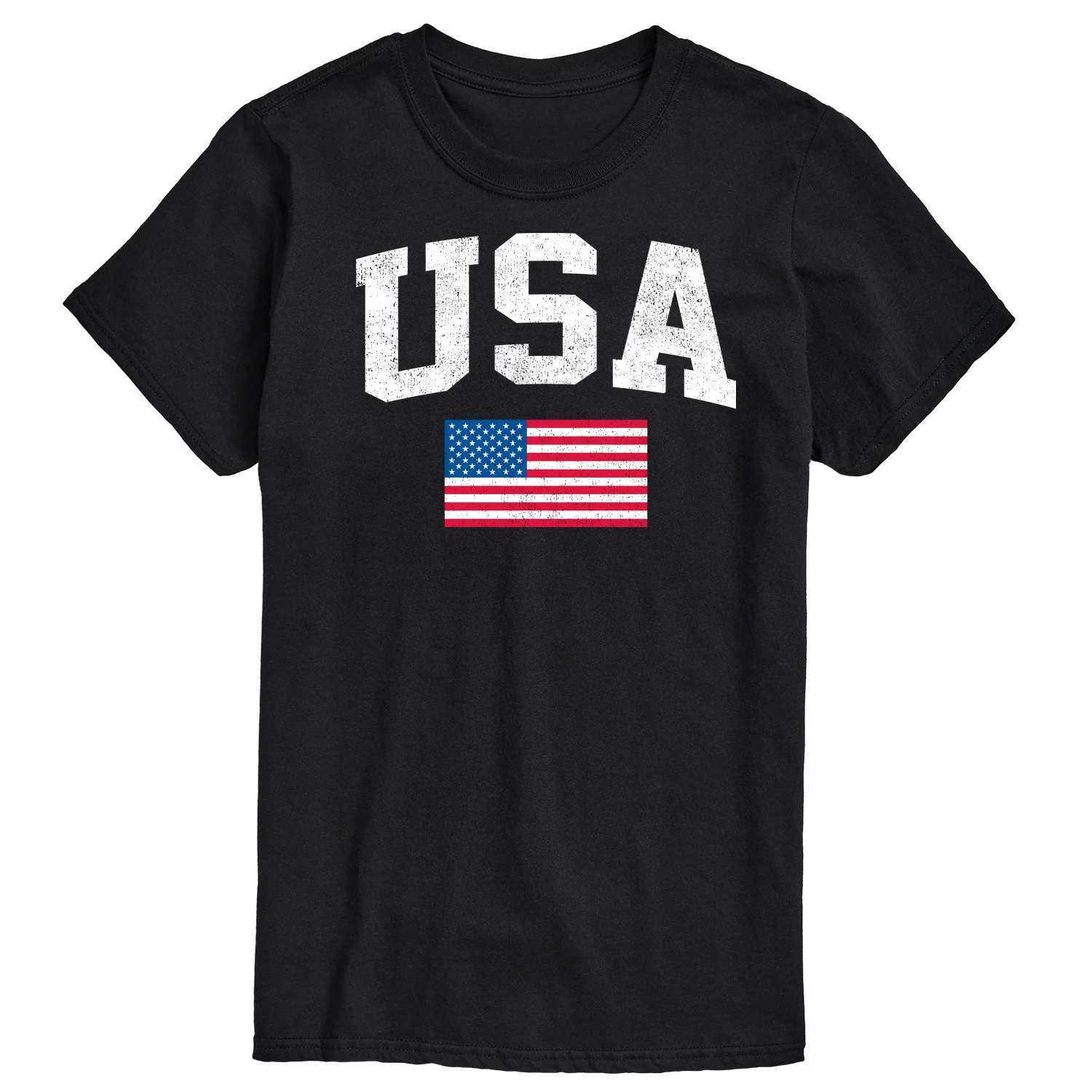 Instant Message - USA American Flag - Men's Short Sleeve Graphic T-Shirt - Image 2