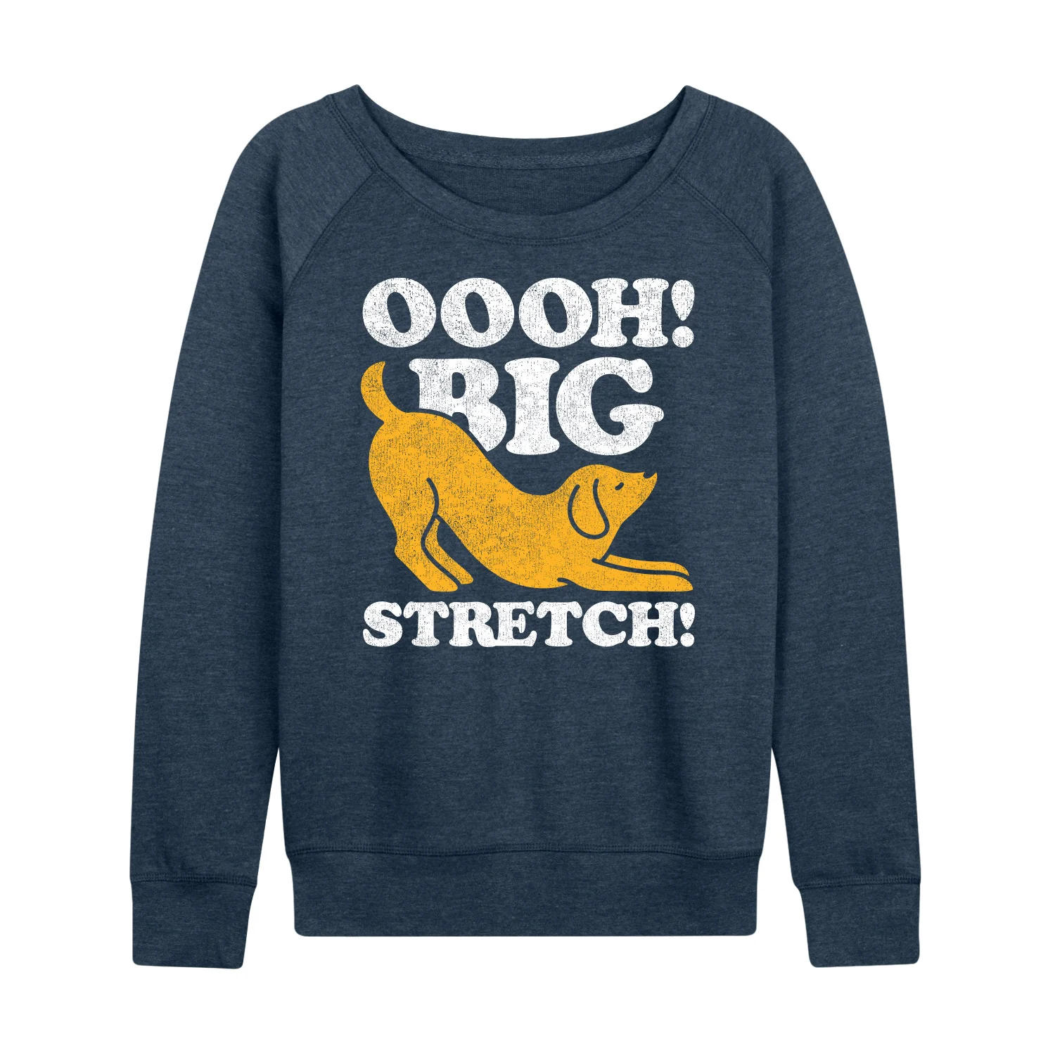 Instant Message - Dog Oooh Big Stretch - Women's Lightweight French Terry Long Sleeve Shirt - Image 2