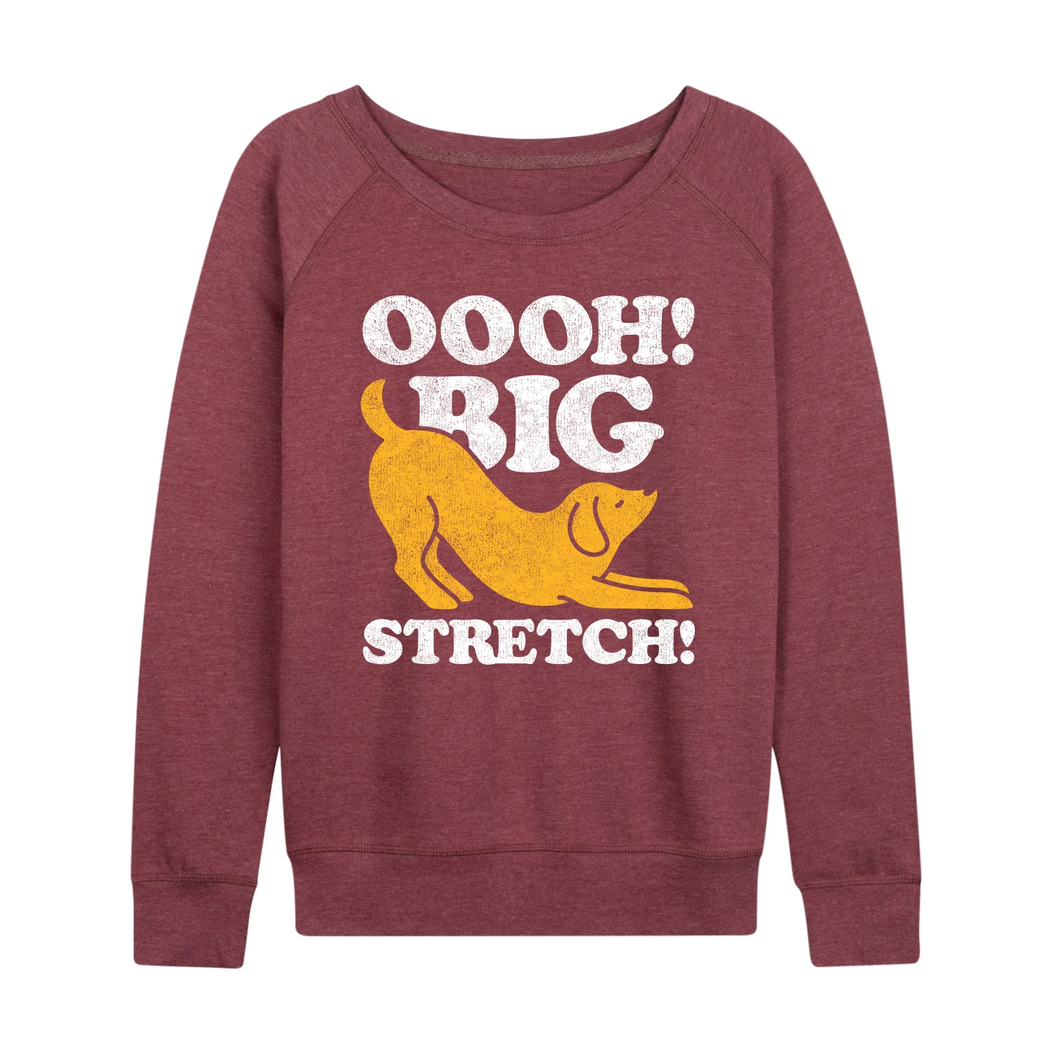 Instant Message - Dog Oooh Big Stretch - Women's Lightweight French Terry Long Sleeve Shirt - Image 4