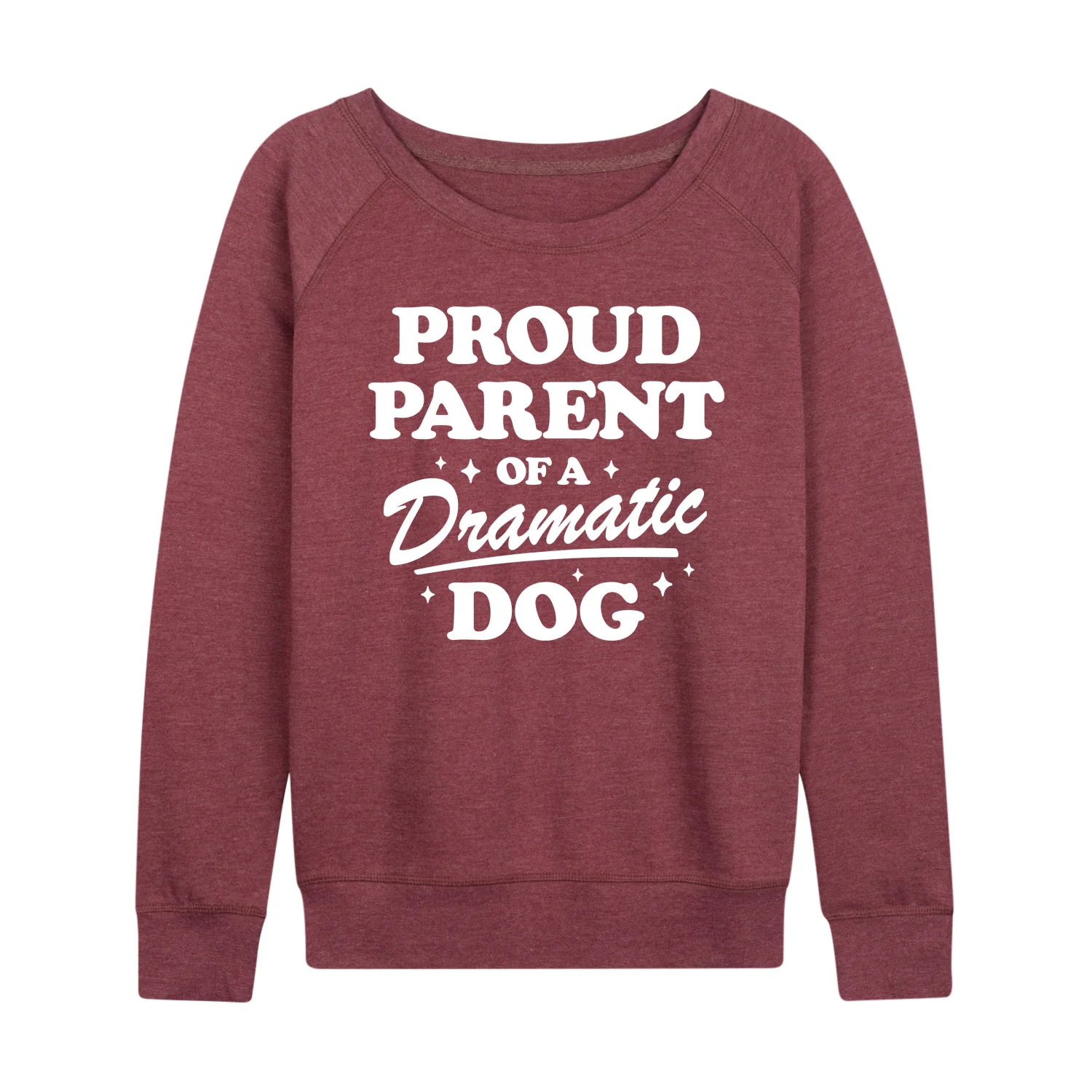 Instant Message - Proud Parent Dramatic Dog - Women's Lightweight French Terry Long Sleeve Shirt - Image 4
