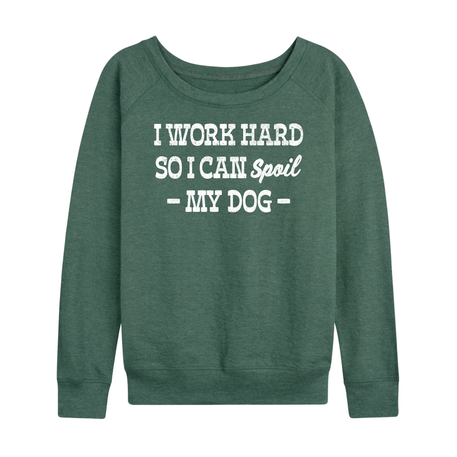 Instant Message - Spoil My Dog - Women's Lightweight French Terry Long Sleeve Shirt - Image 3