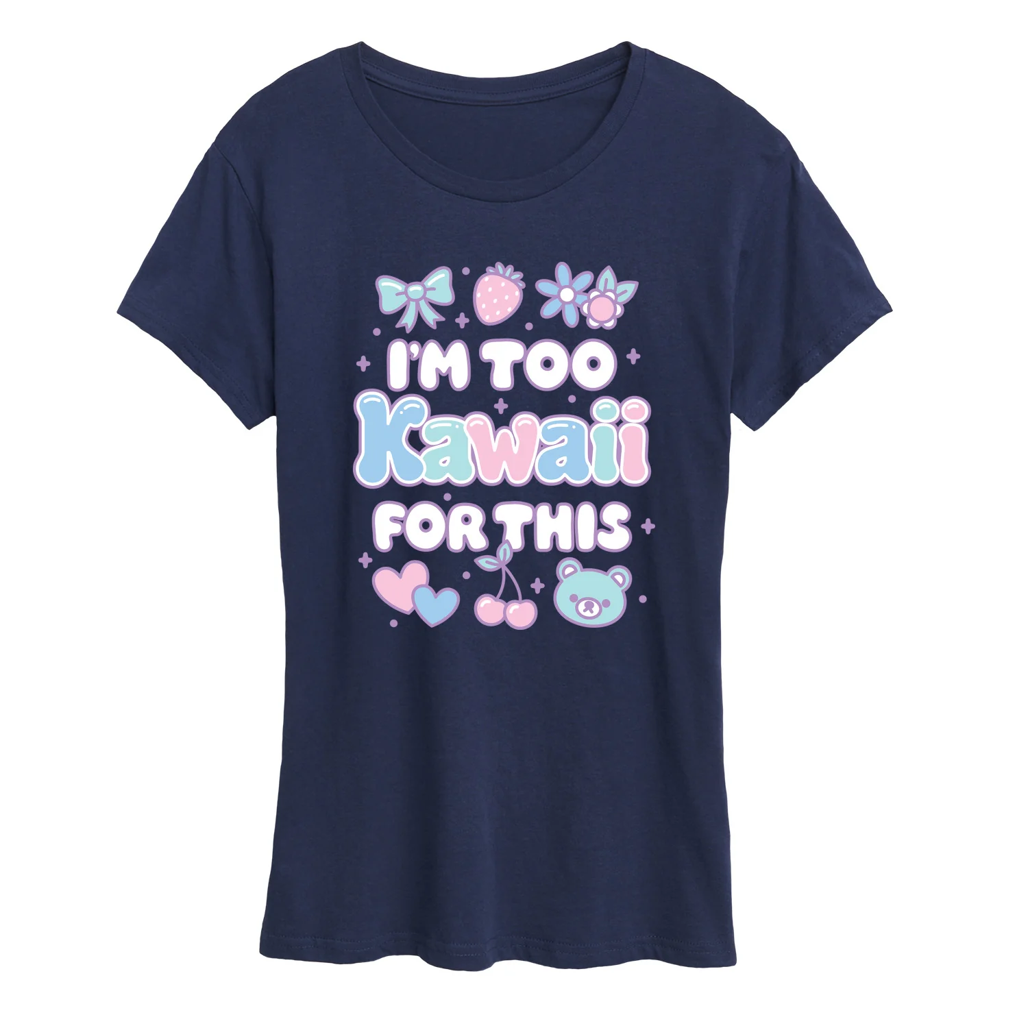 Instant Message - I'm Too Kawaii For This - Women's Short Sleeve Graphic T-Shirt - Image 4
