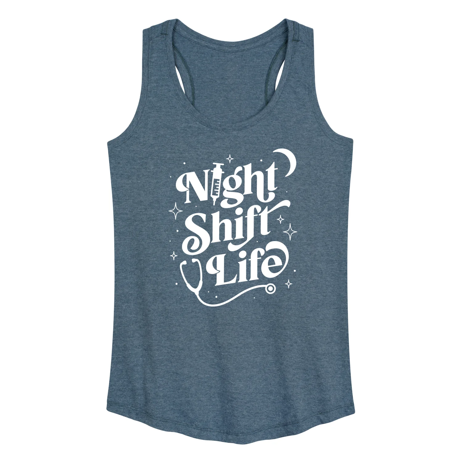 Instant Message - Night Shift Life - Women's Racerback Tank Top