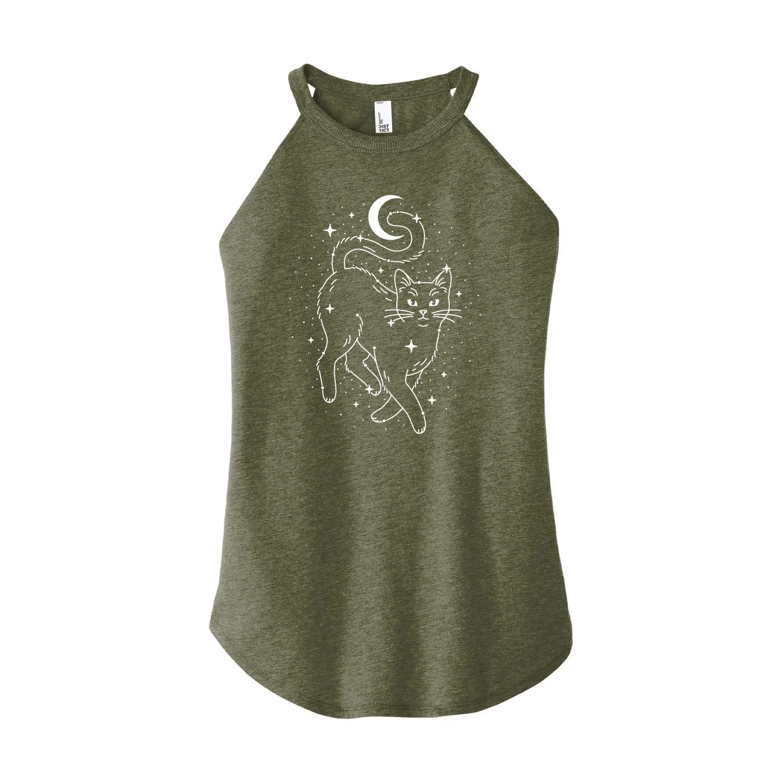 Intsant Message - Star Cat - Celestial - Witchy - Constellation - Womens High Neck Tank - Image 2