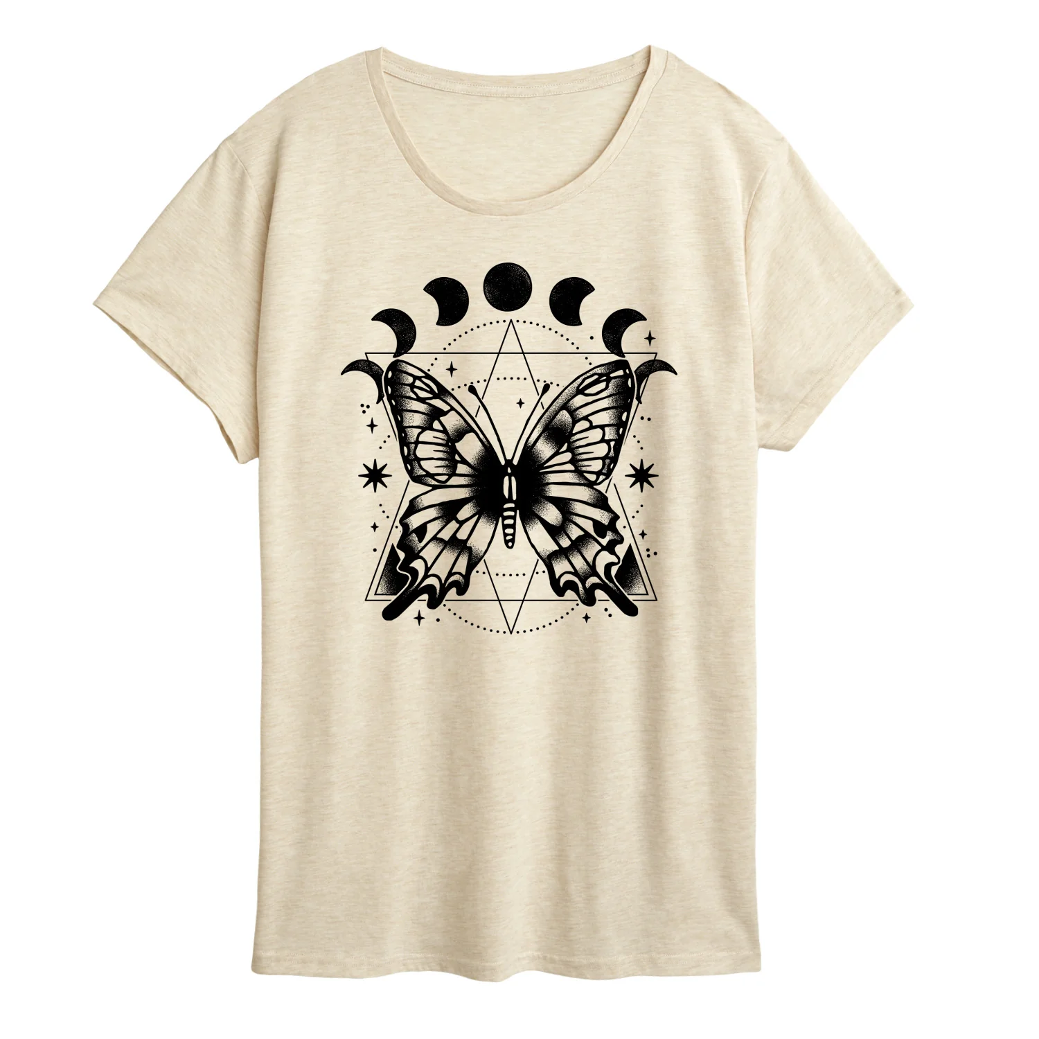 Instant Message - Celestial Butterfly - Women's Short Sleeve Graphic T-Shirt - Image 3