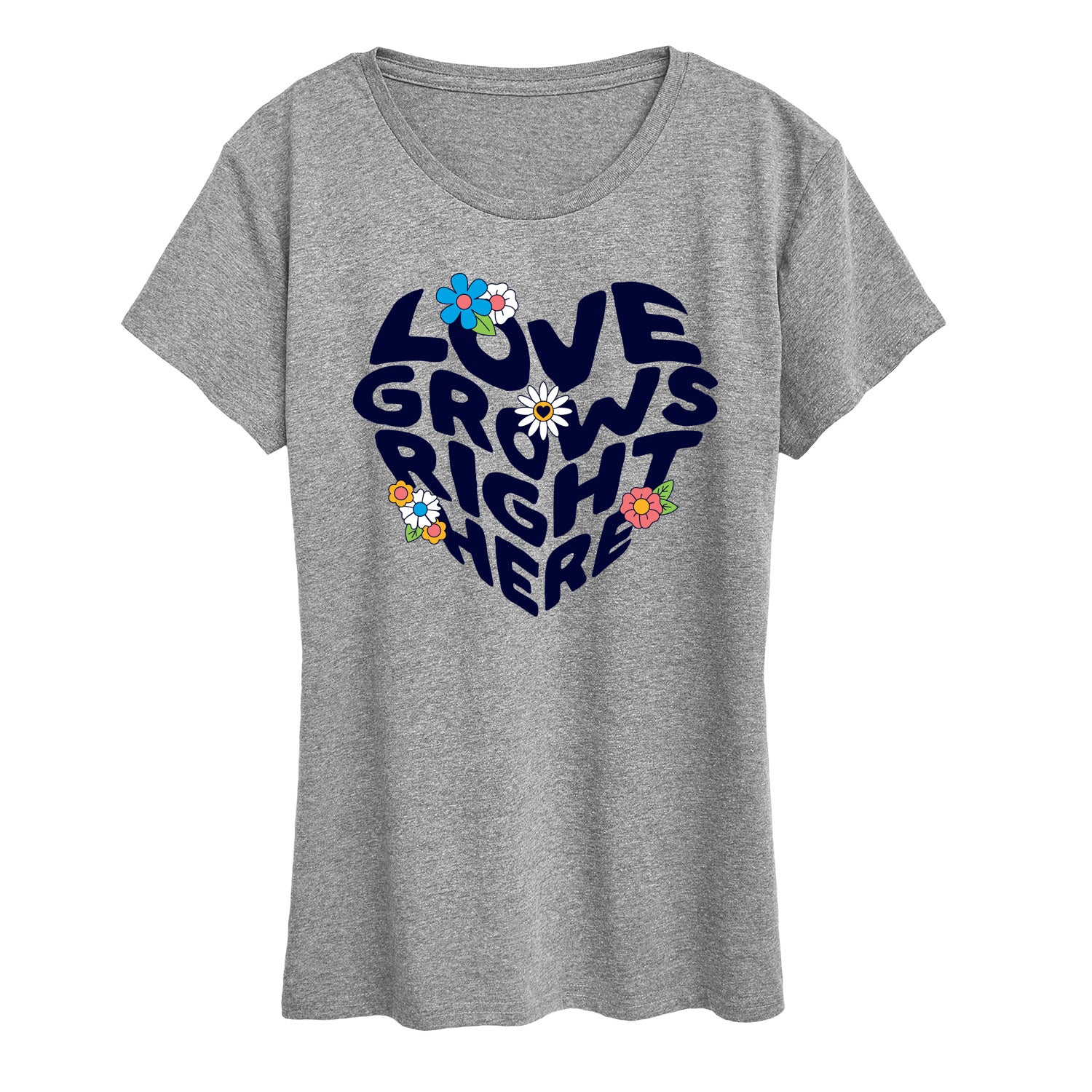 Instant Message - Love Grows Right Here - Women's Short Sleeve Graphic T-Shirt - Image 2