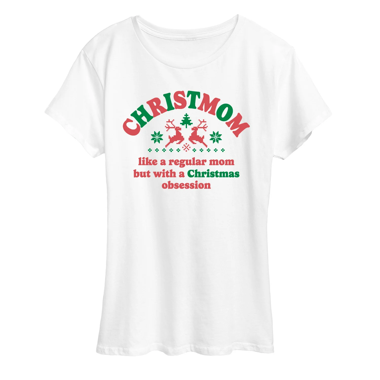 Instant Message - Christmom - Women's Short Sleeve Graphic T-shirt