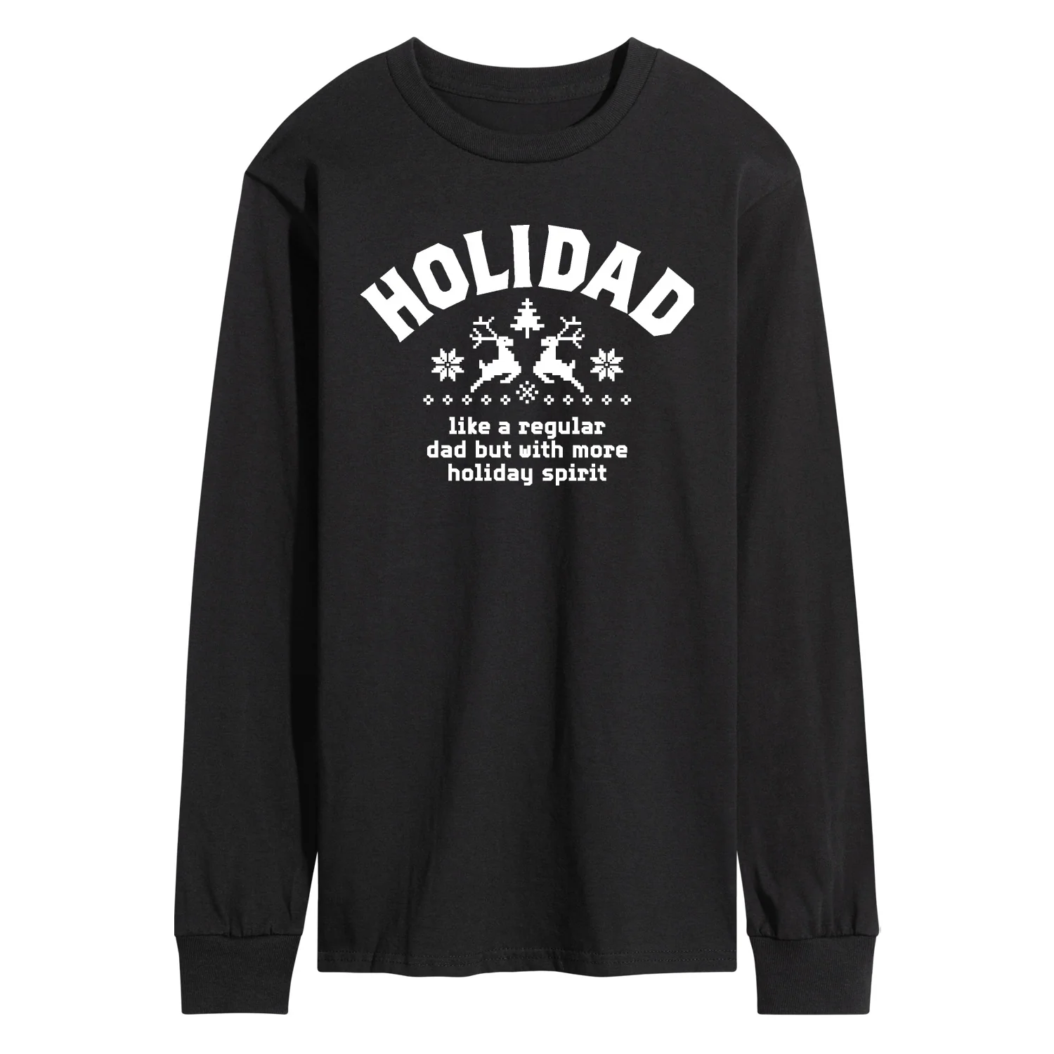 Instant Message - Holidad - Men's Long Sleeve Graphic T-Shirt - Image 2