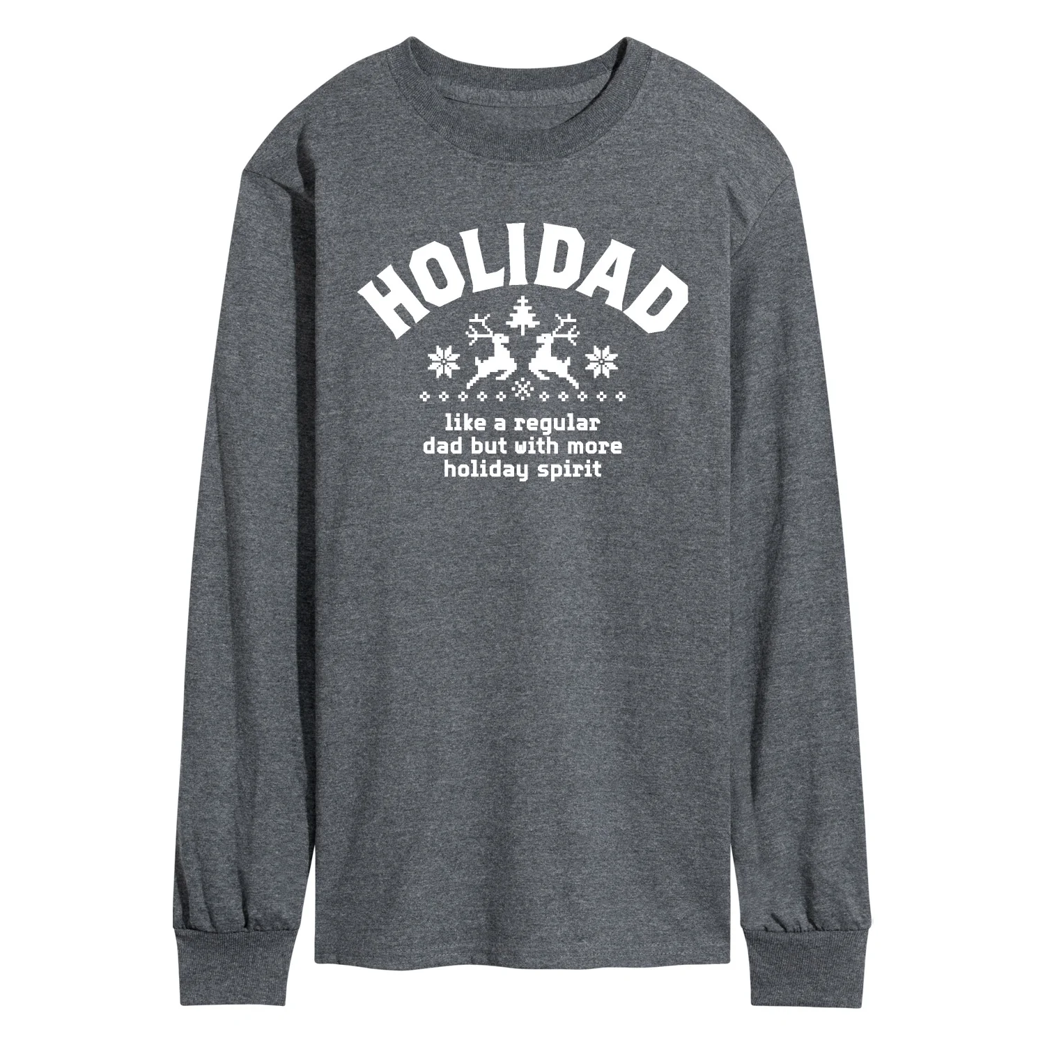 Instant Message - Holidad - Men's Long Sleeve Graphic T-Shirt - Image 3