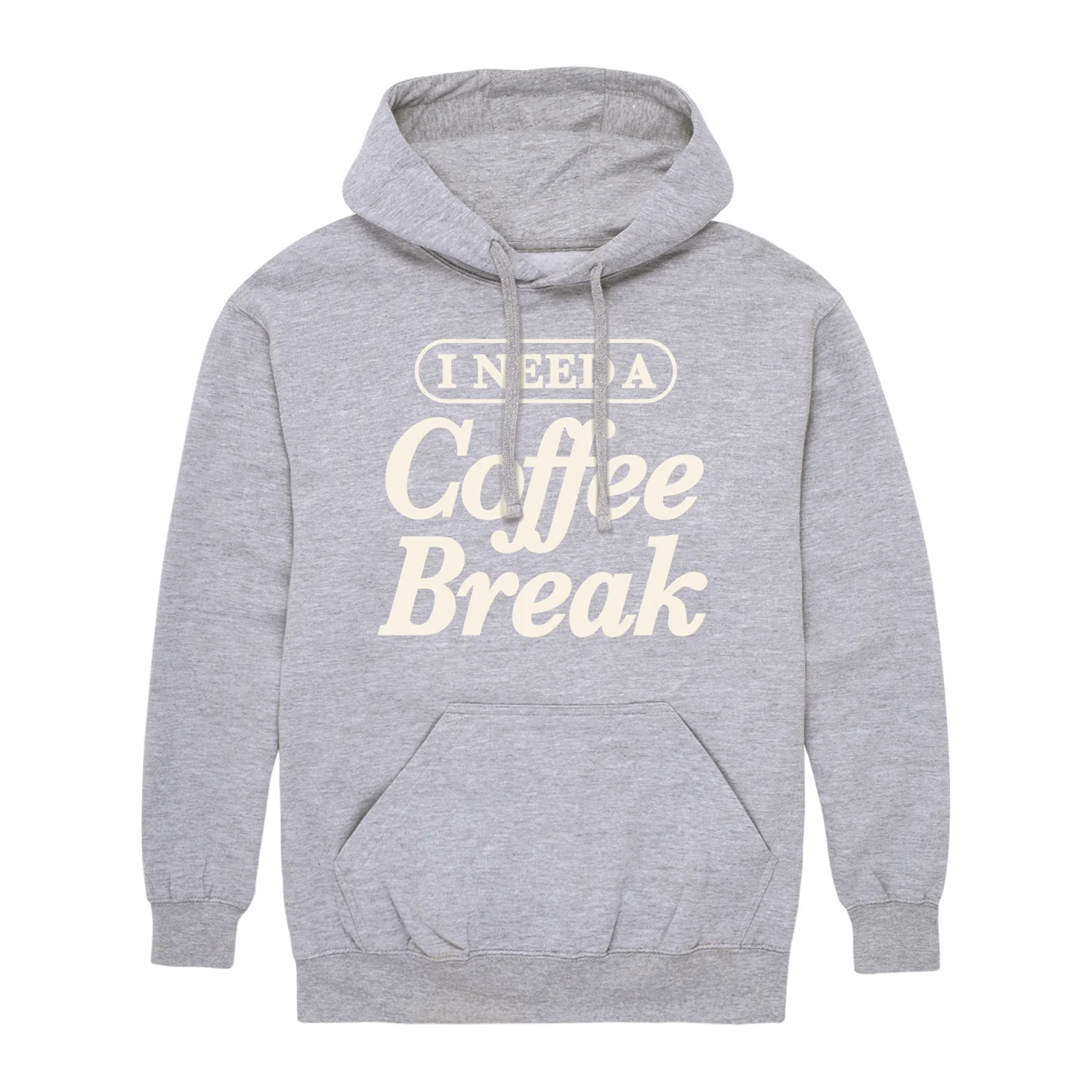 Instant Message - Need Coffee Break - Men's Fleece Hoodie Sweatshirt - Image 2