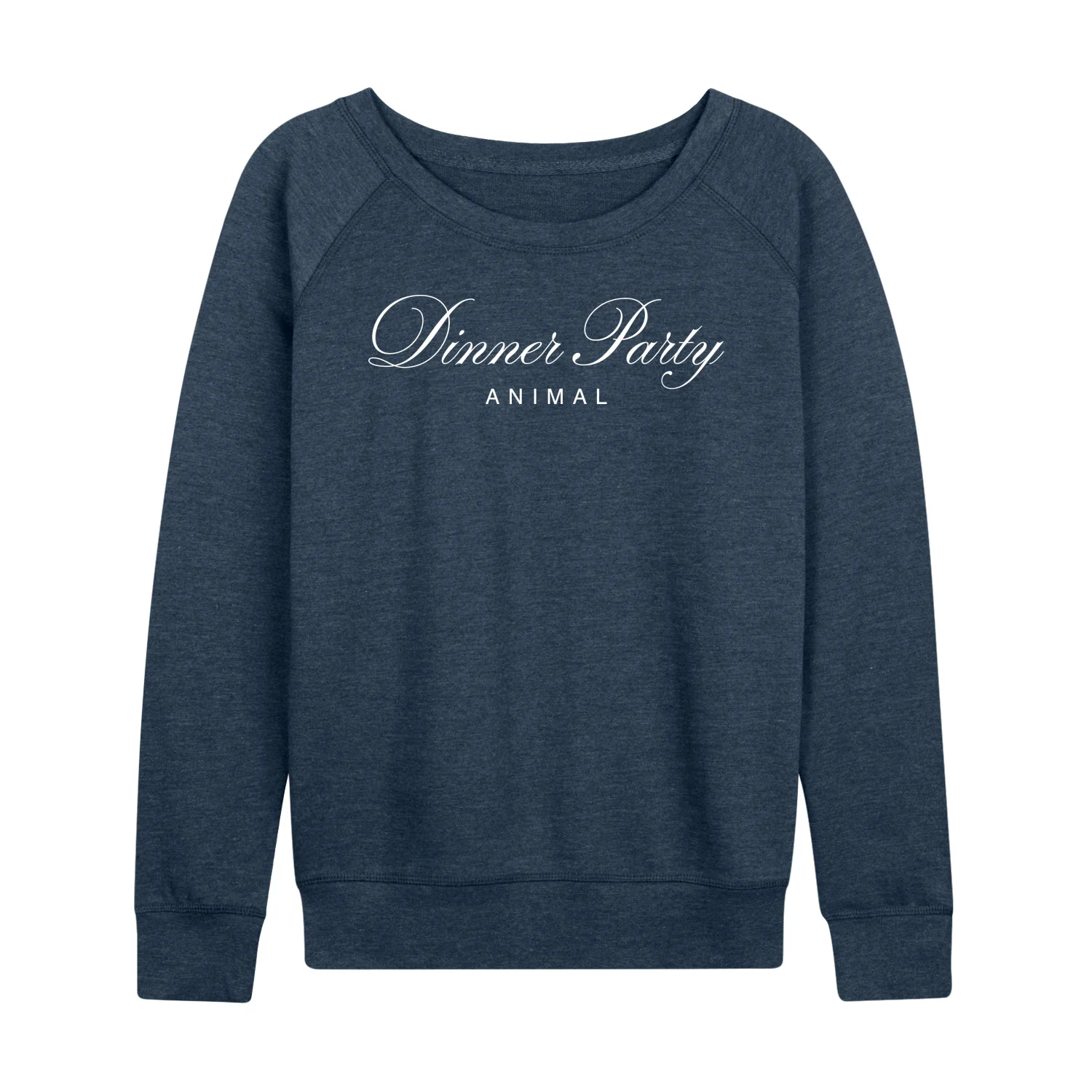 Instant Message - Dinner Party Animal - Women's French Terry Long Sleeve Shirt - Image 3
