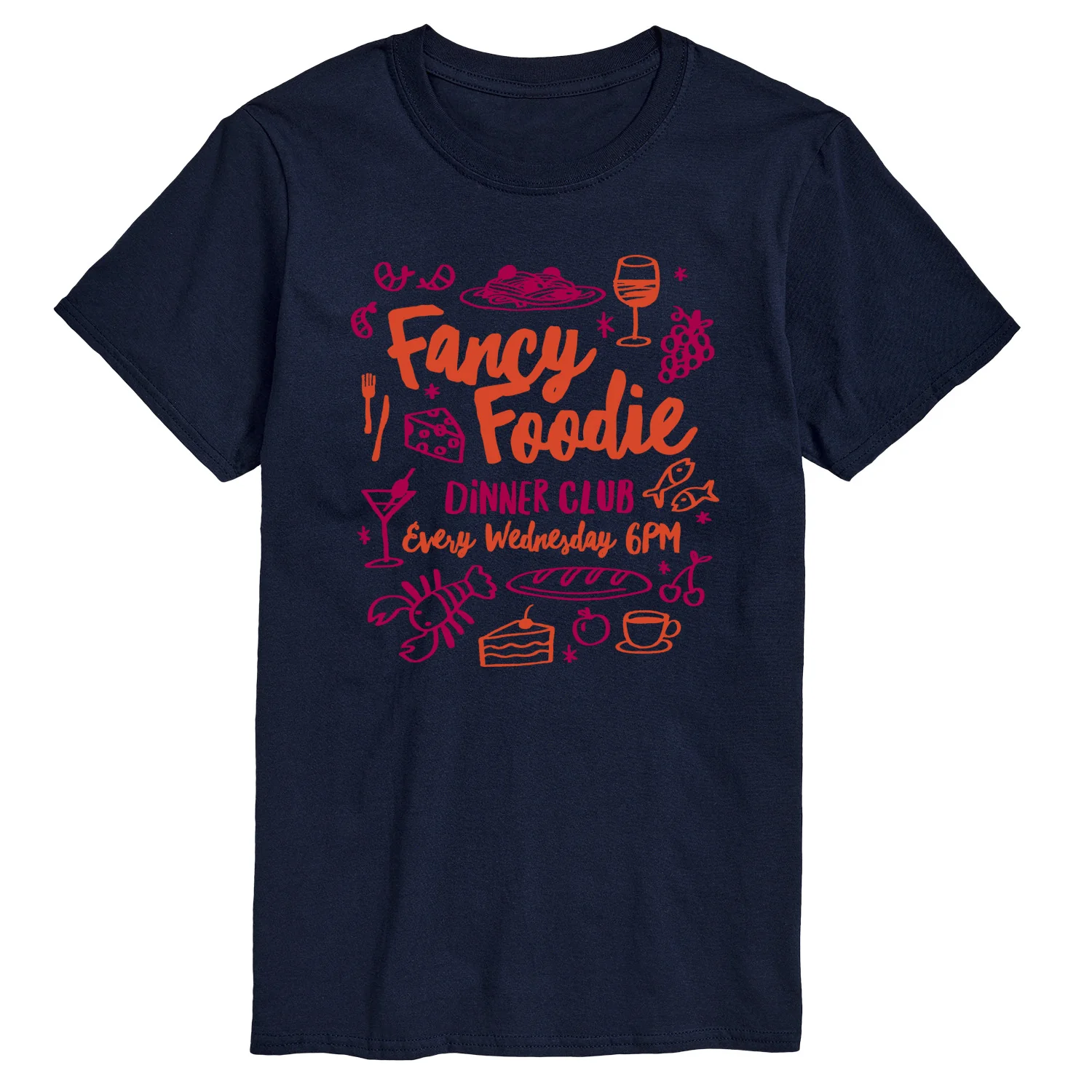 Instant Message - Fancy Foodie - Men's Short Sleeve Graphic T-Shirt - Image 6
