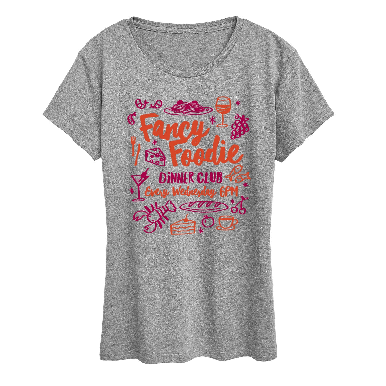 Instant Message - Fancy Foodie - Women's SHORT SLEEVE Graphic T-shirt - Image 4