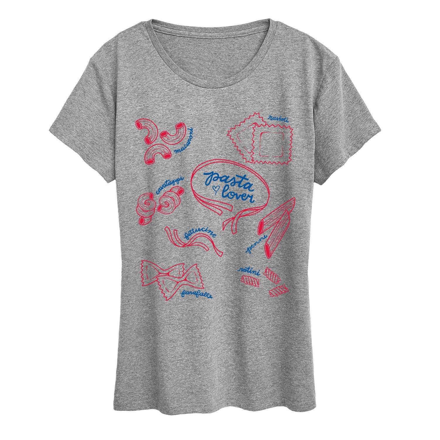 Instant Message - Pasta Lover - Women's SHORT SLEEVE Graphic T-shirt - Image 2