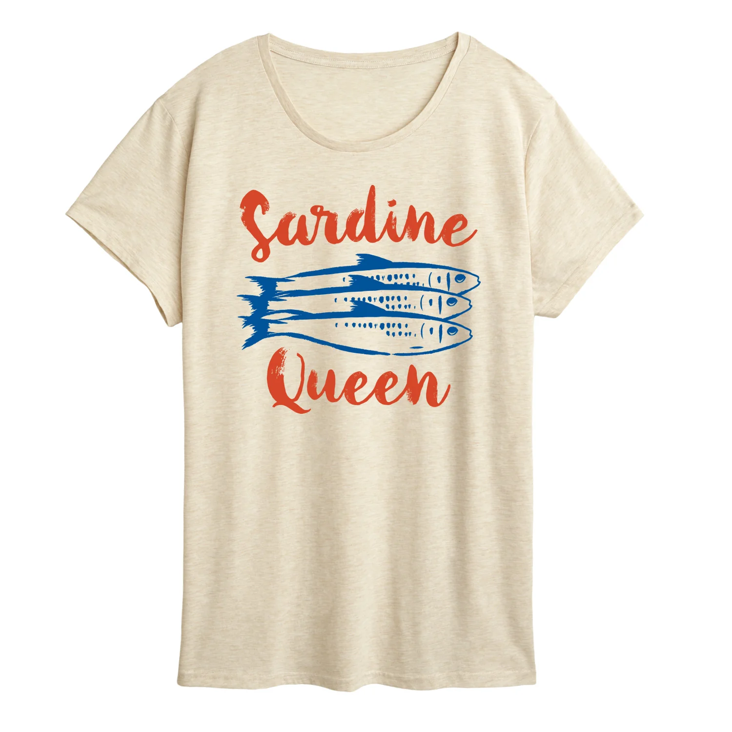 Instant Message - Sardine Queen - Women's SHORT SLEEVE Graphic T-shirt - Image 3