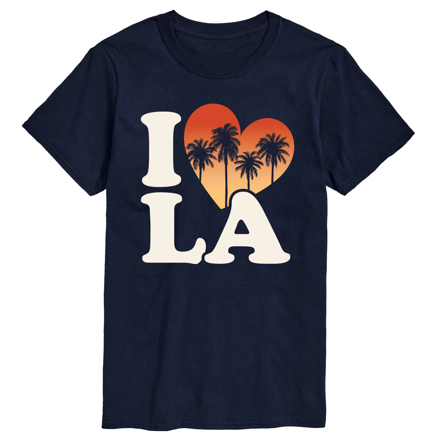 Instant Message - I Love LA - Men's Short Sleeve Graphic T-Shirt - Image 3