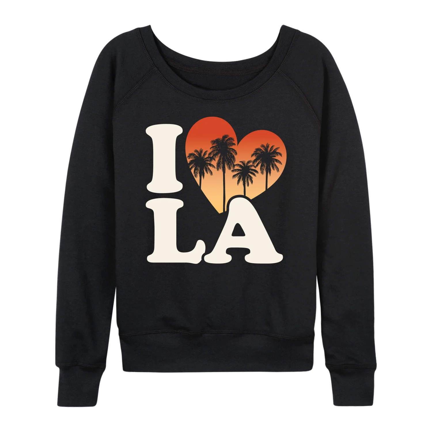 Instant Message - I Love LA - Women's French Terry Long Sleeve Pullover