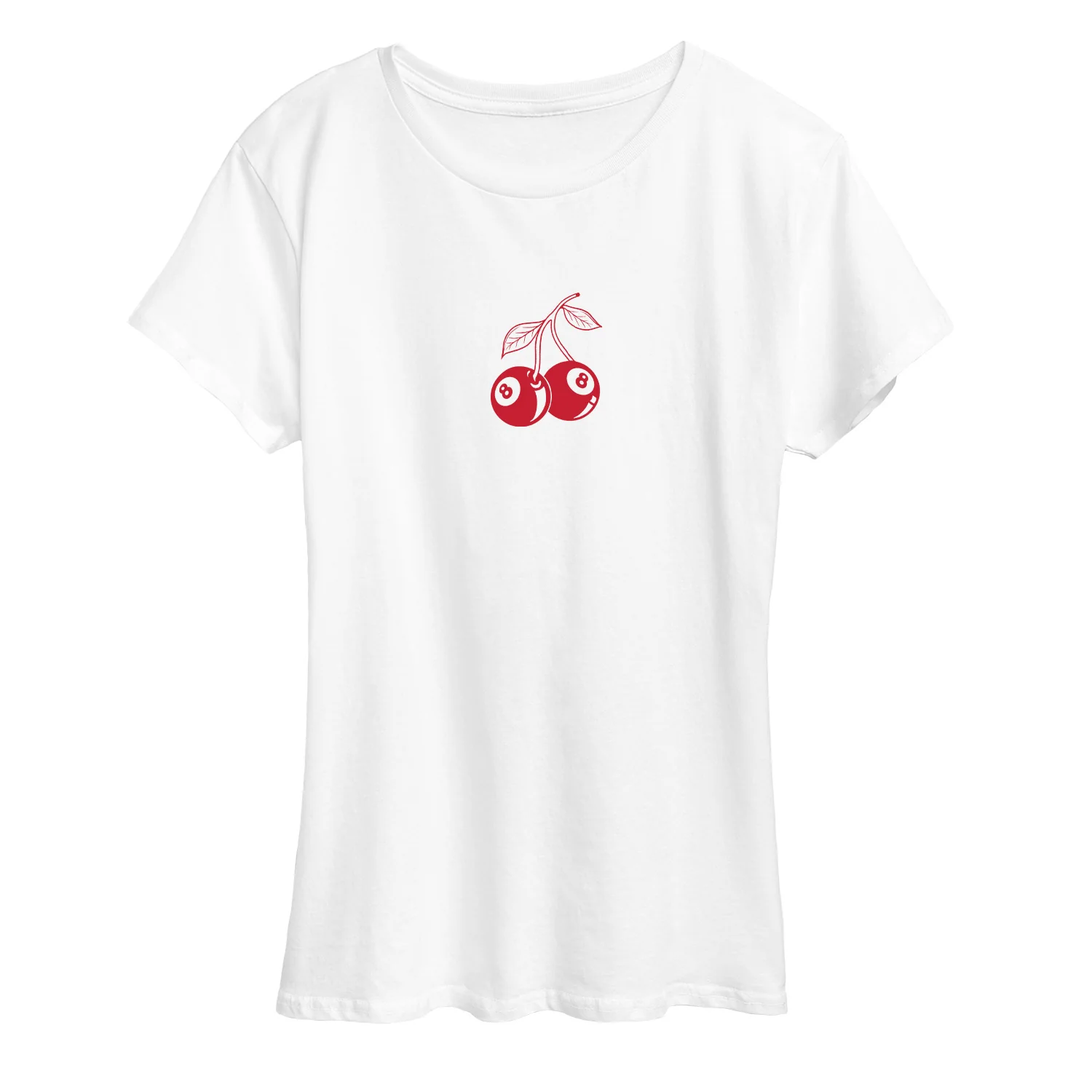 Instant Message - 8 Ball Cherries - Women's Short Sleeve Graphic T-Shirt