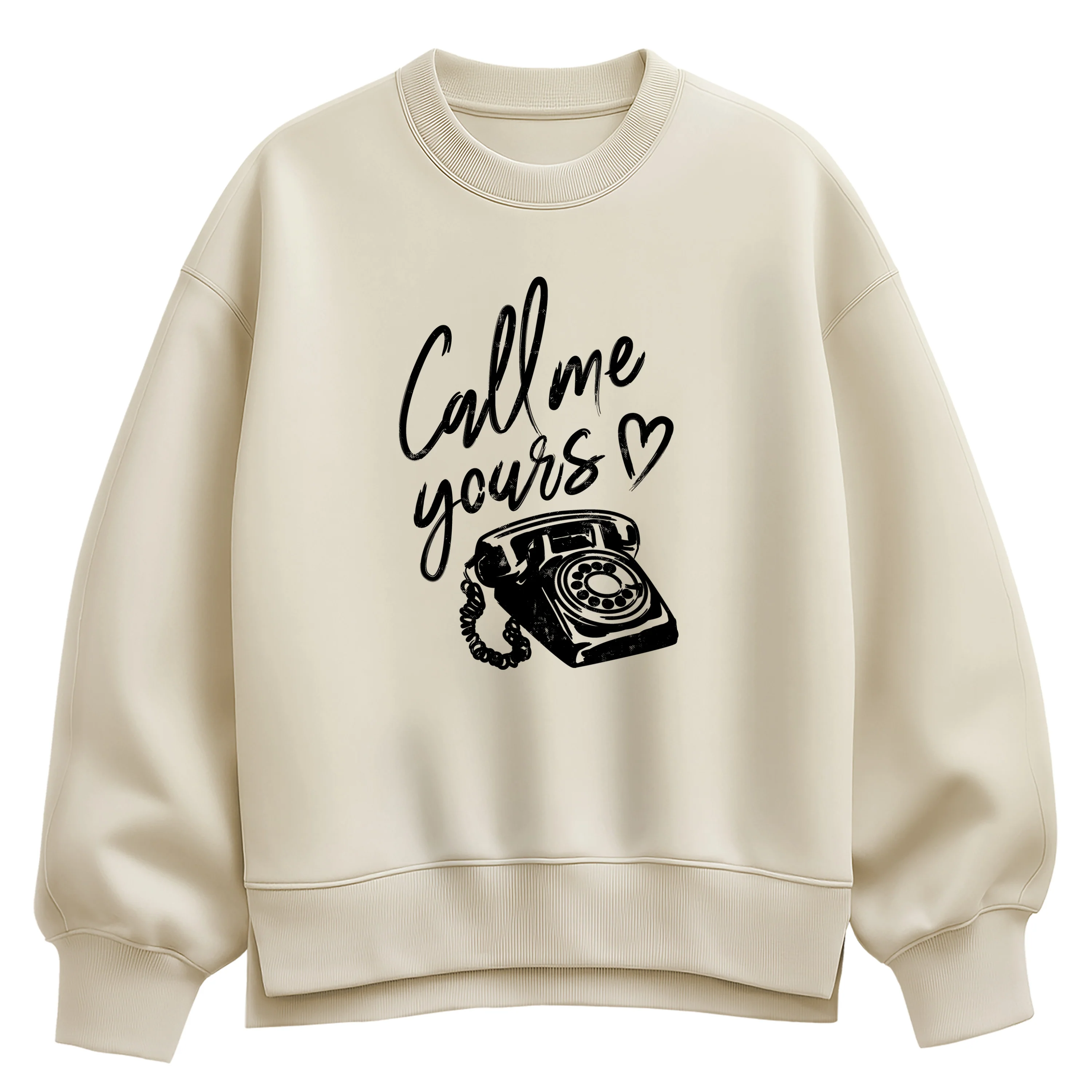Instant Message - Call Me Yours - Women's Oversized Fleece Crew Sweatshirt