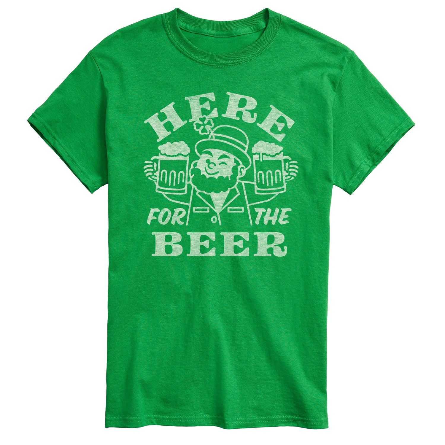 Instant Message - Here for the Beer - Men's Short Sleeve Graphic T-Shirt - Image 3