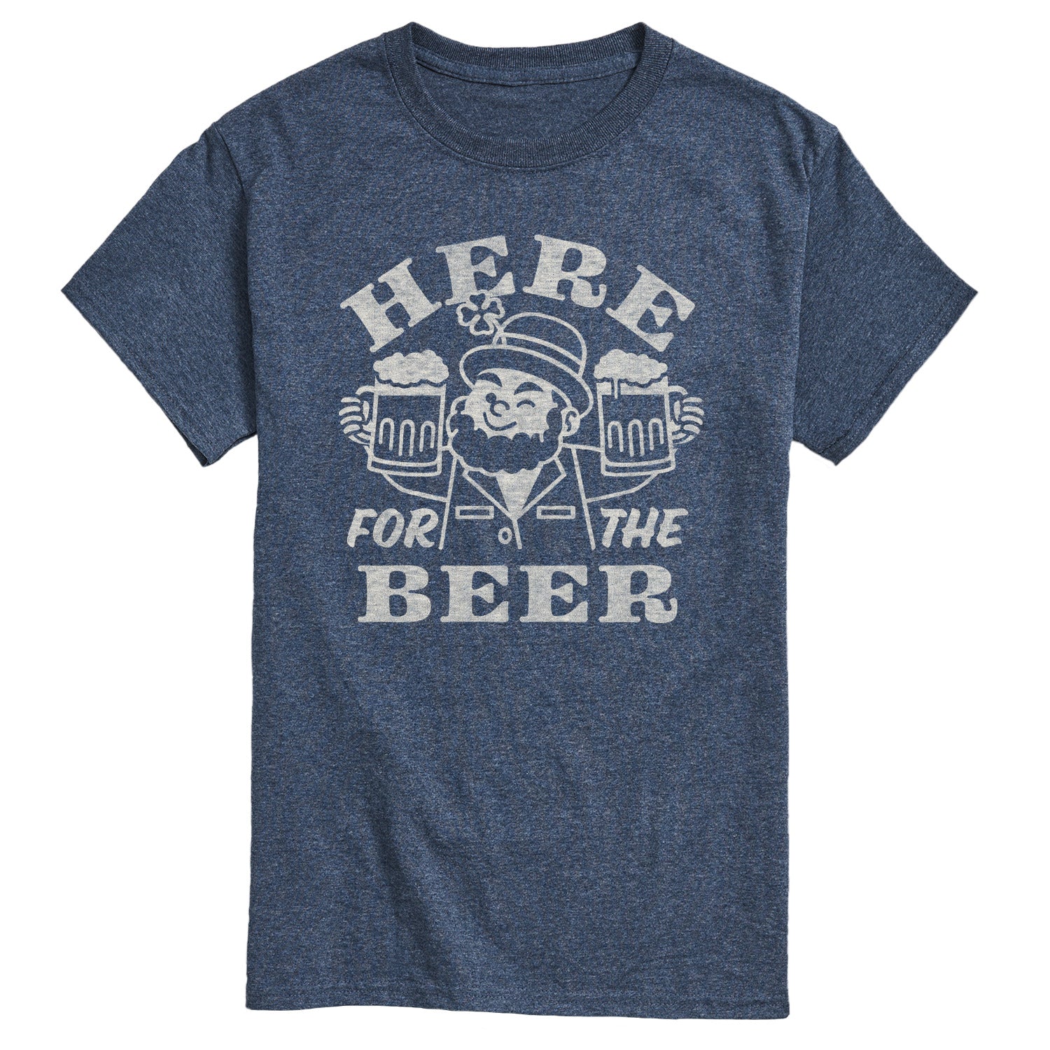Instant Message - Here for the Beer - Men's Short Sleeve Graphic T-Shirt - Image 4