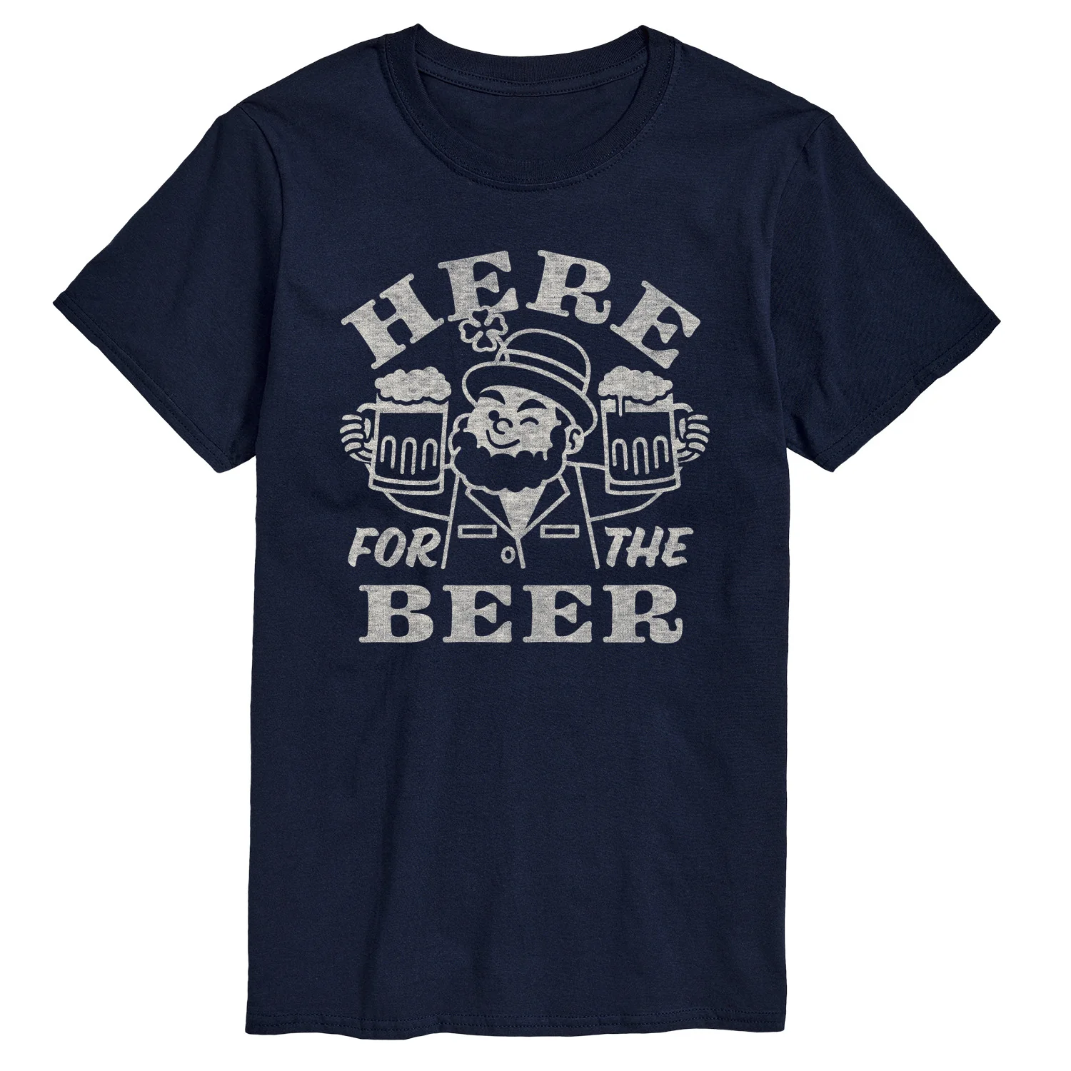 Instant Message - Here for the Beer - Men's Short Sleeve Graphic T-Shirt - Image 6