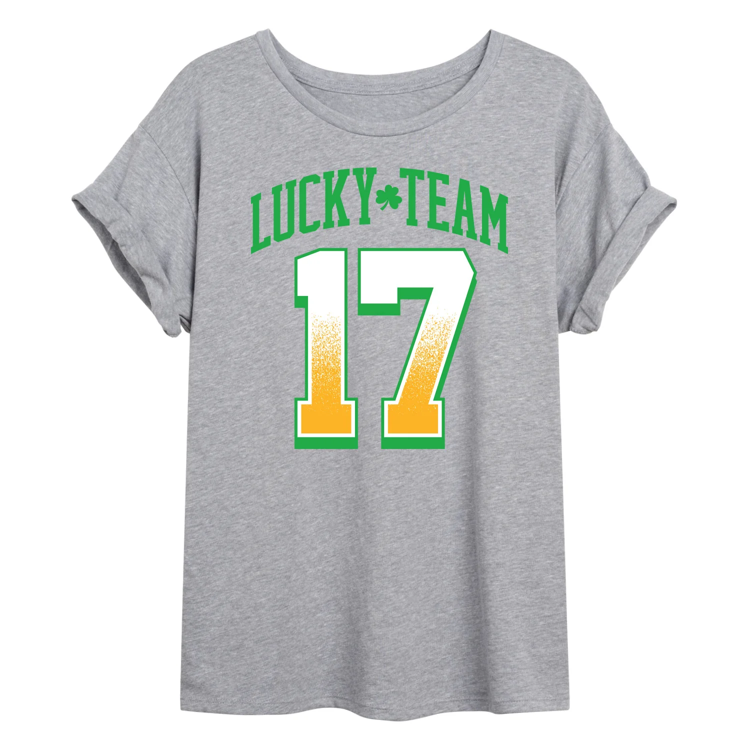 Instant Message - Lucky Team 17 - Juniors Oversized Graphic T-Shirt