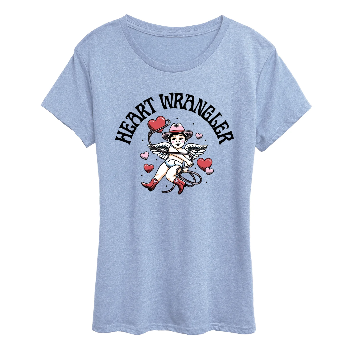 Instant Message - Heart Wrangler - Women's Short Sleeve Graphic T-Shirt - Image 3