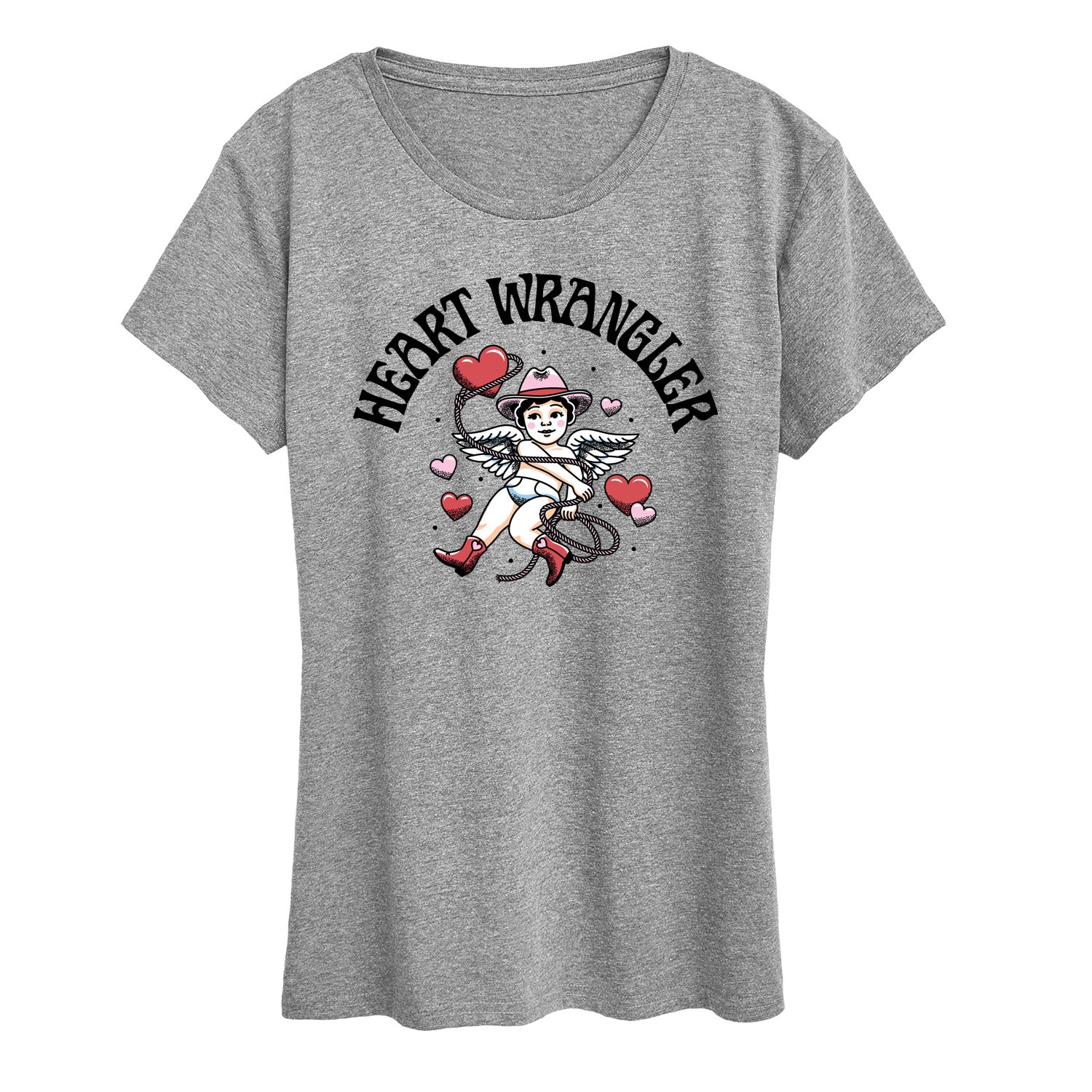 Instant Message - Heart Wrangler - Women's Short Sleeve Graphic T-Shirt - Image 4