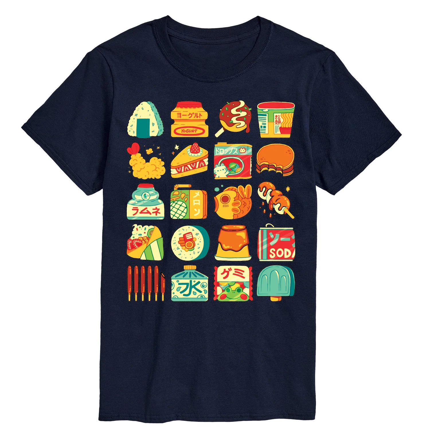 Instant Message - Japanese Snacks - Men's Short Sleeve Graphic T-Shirt - Image 4