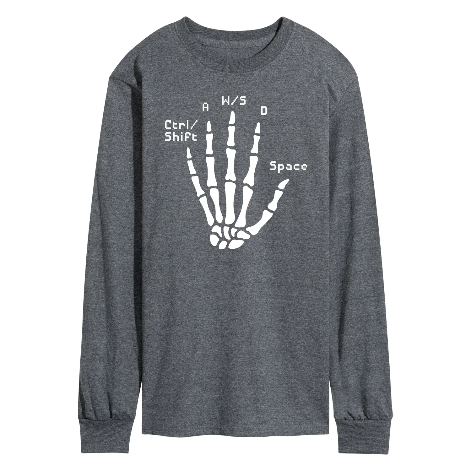 Instant Message - Gamer Hand - Men's Long Sleeve Graphic T-Shirt - Image 2