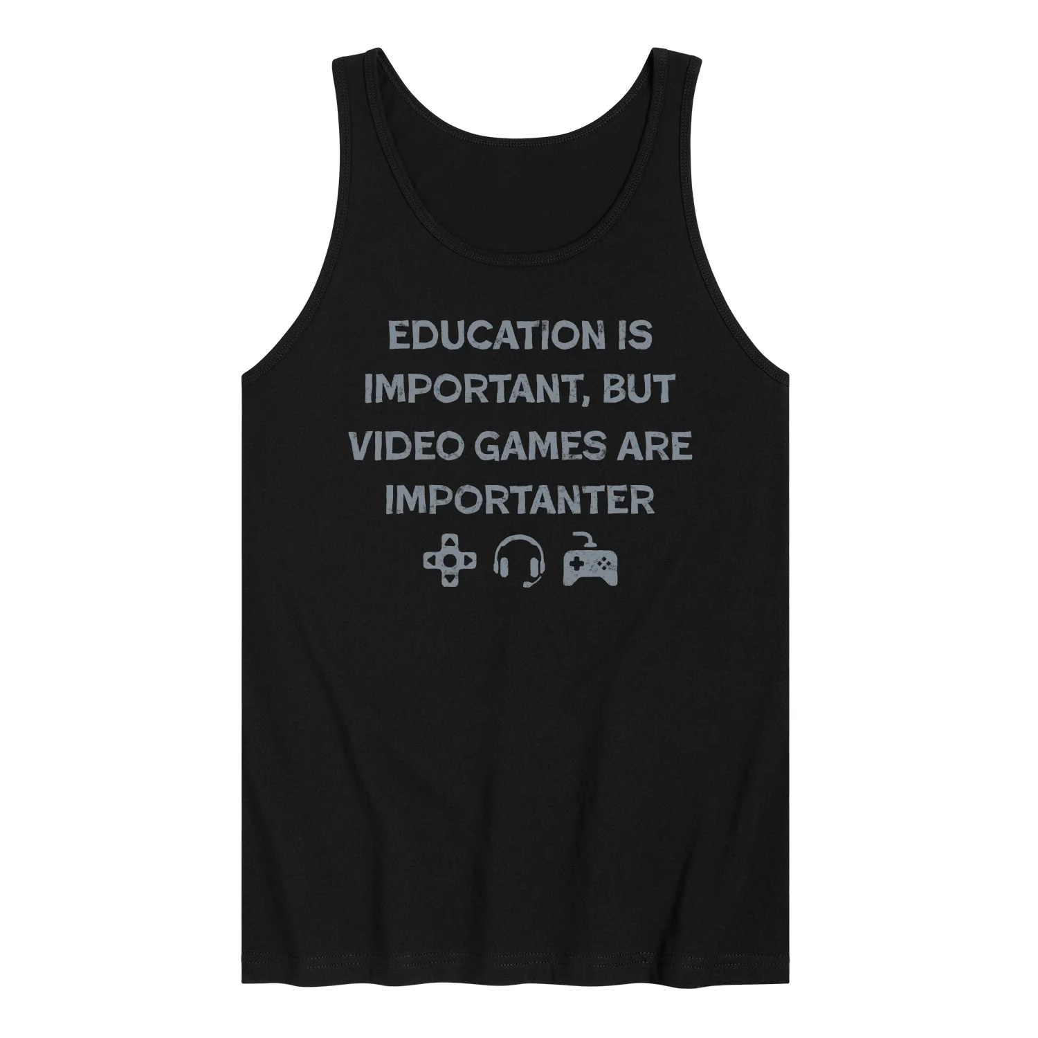 Instant Message - Video Games Are Importanter - Men's Sleeveless Graphic Tank