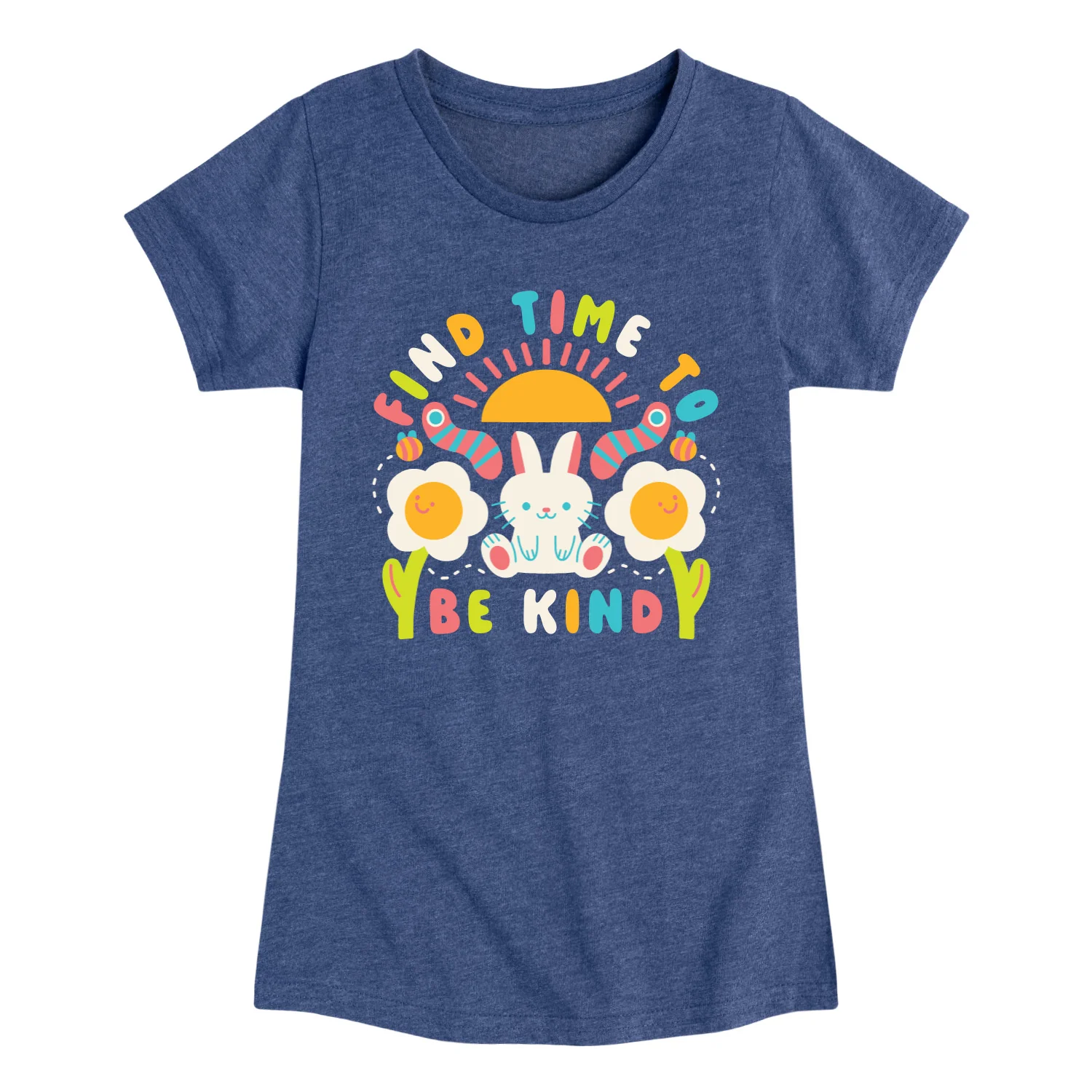 Instant Message - Find Time To Be Kind - Youth Girls Fitted Short Sleeve T-Shirt